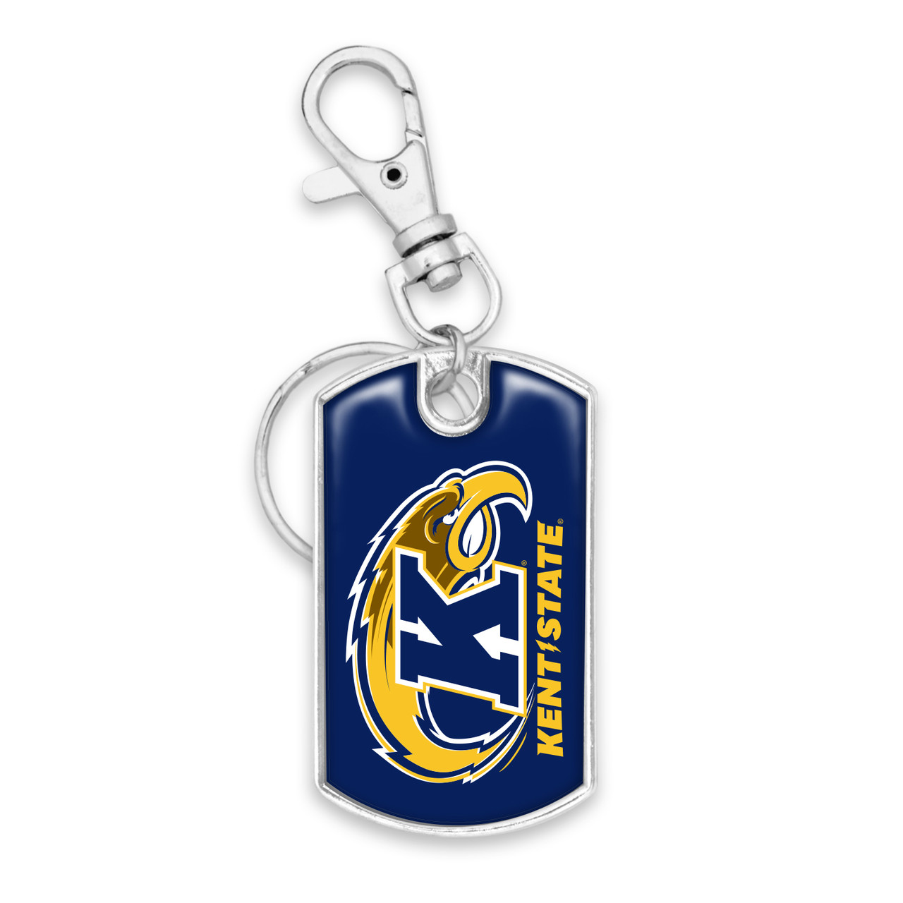 Kent State Golden Flashes Dogtag Keychain