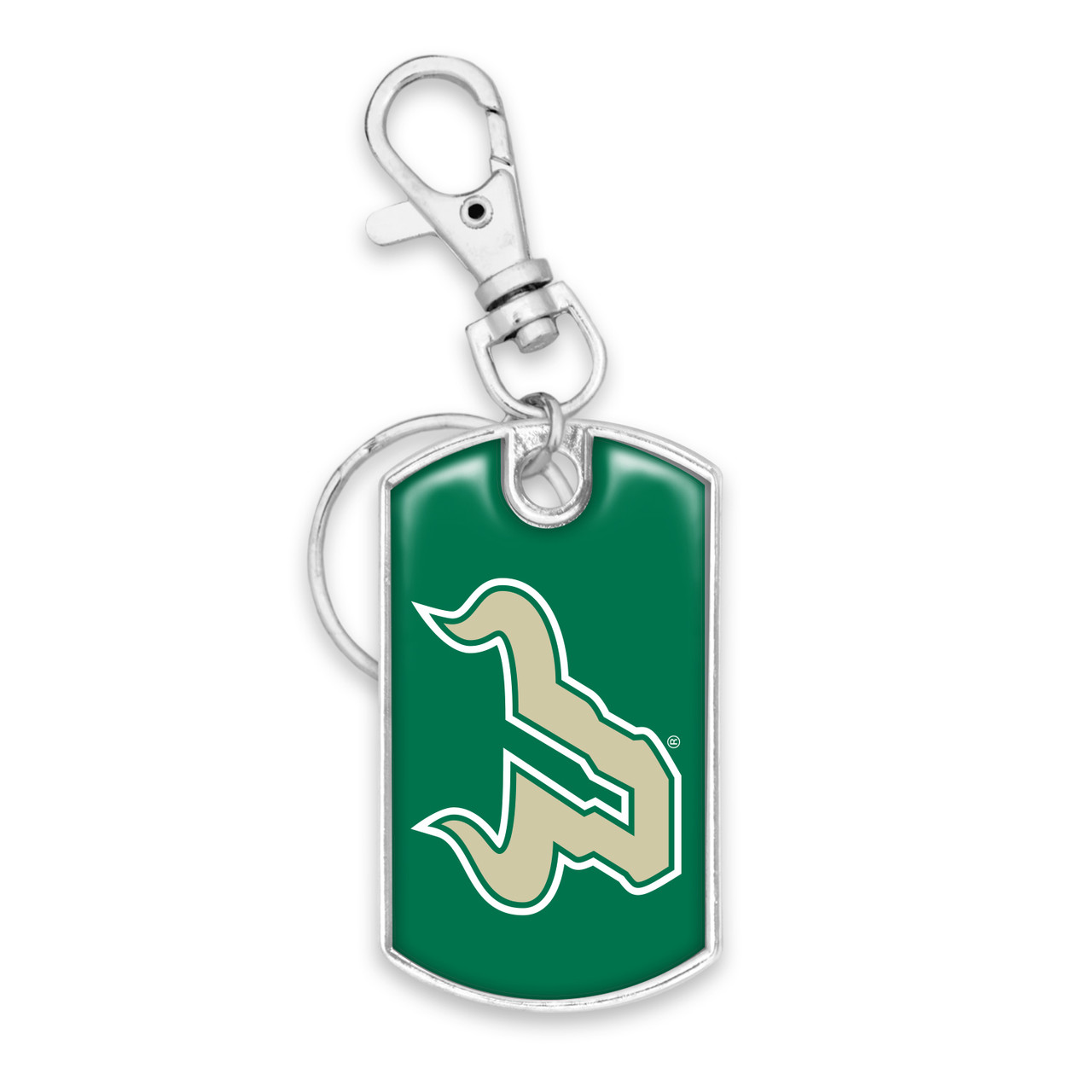 South Florida Bulls Dogtag Keychain