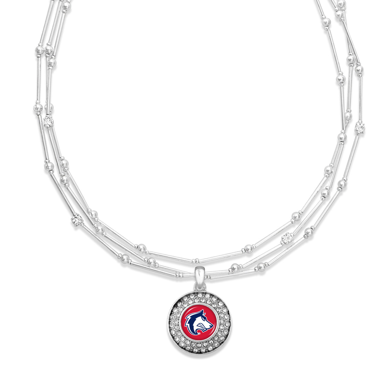 Colorado State Pueblo Thunderwolves Necklace- Stella