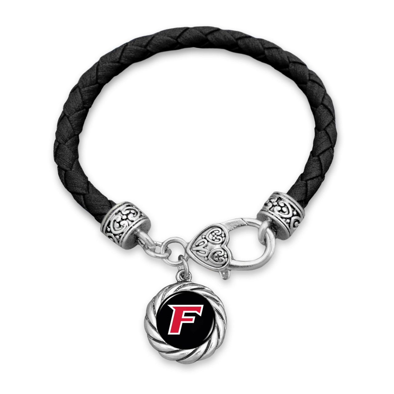 Fairfield Stags Bracelet- Harvey Leather Twisted Rope