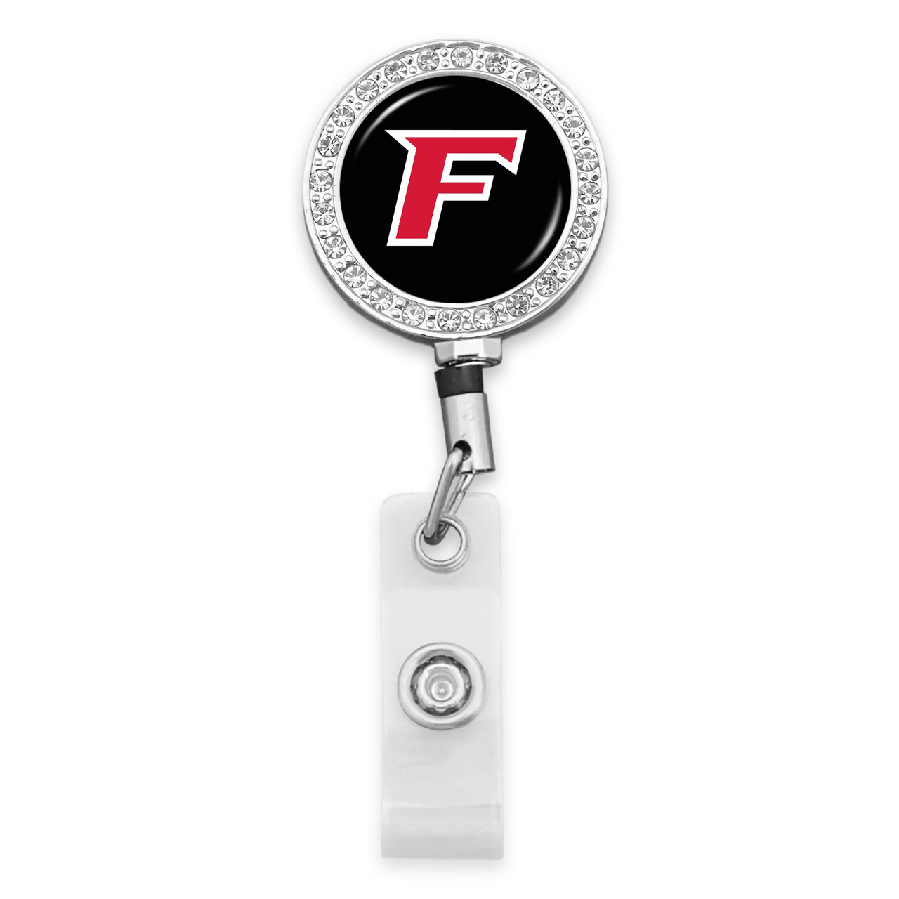 Fairfield Stags Belt Clip Badge Reel- Crystal