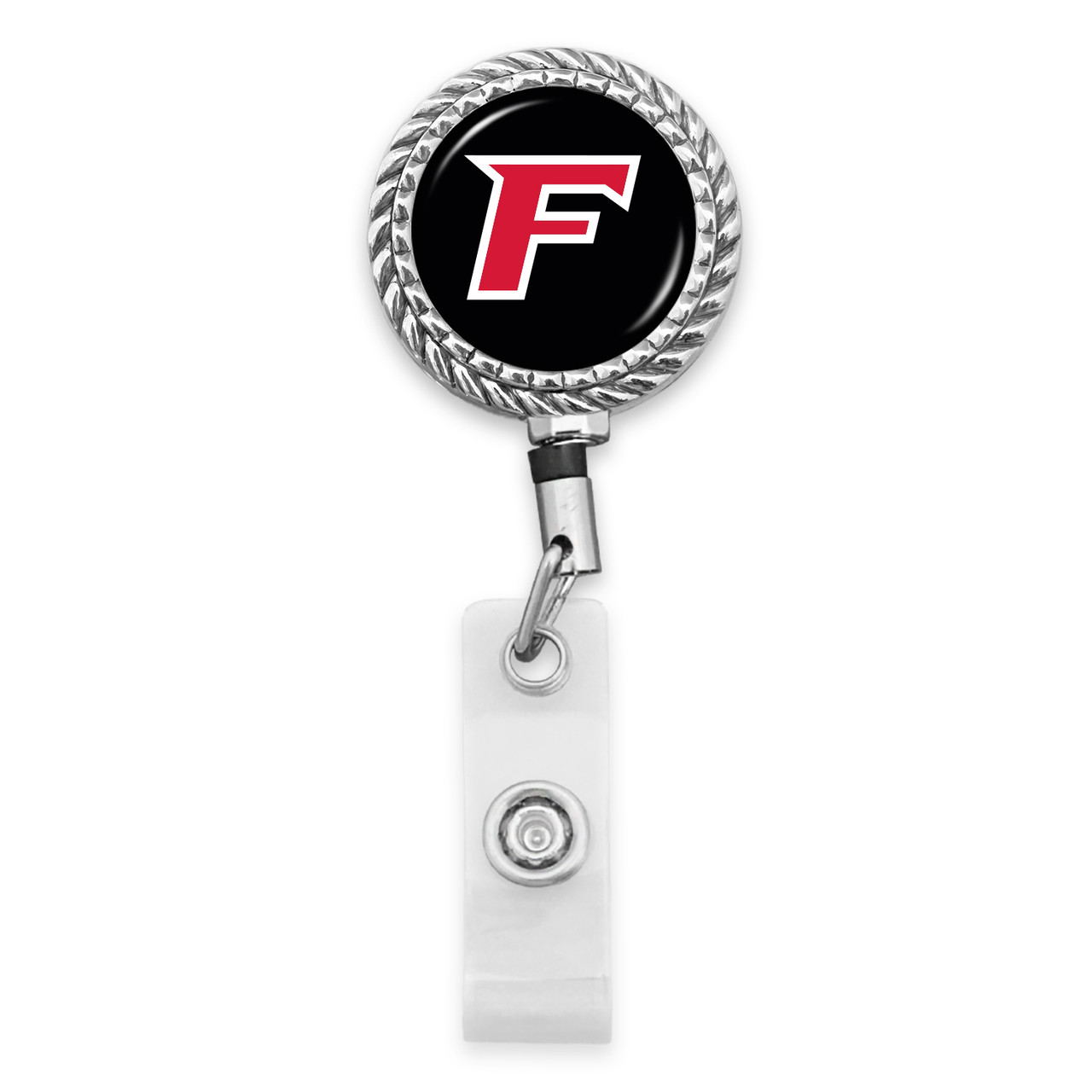 Fairfield Stags Belt Clip Badge Reel- Rope Edge