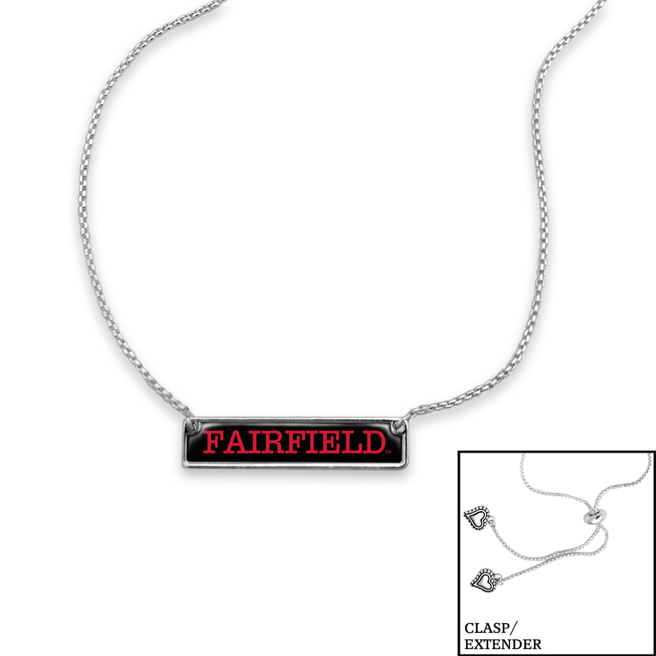 Fairfield Stags Necklace- Nameplate (Adjustable Slider Bead)