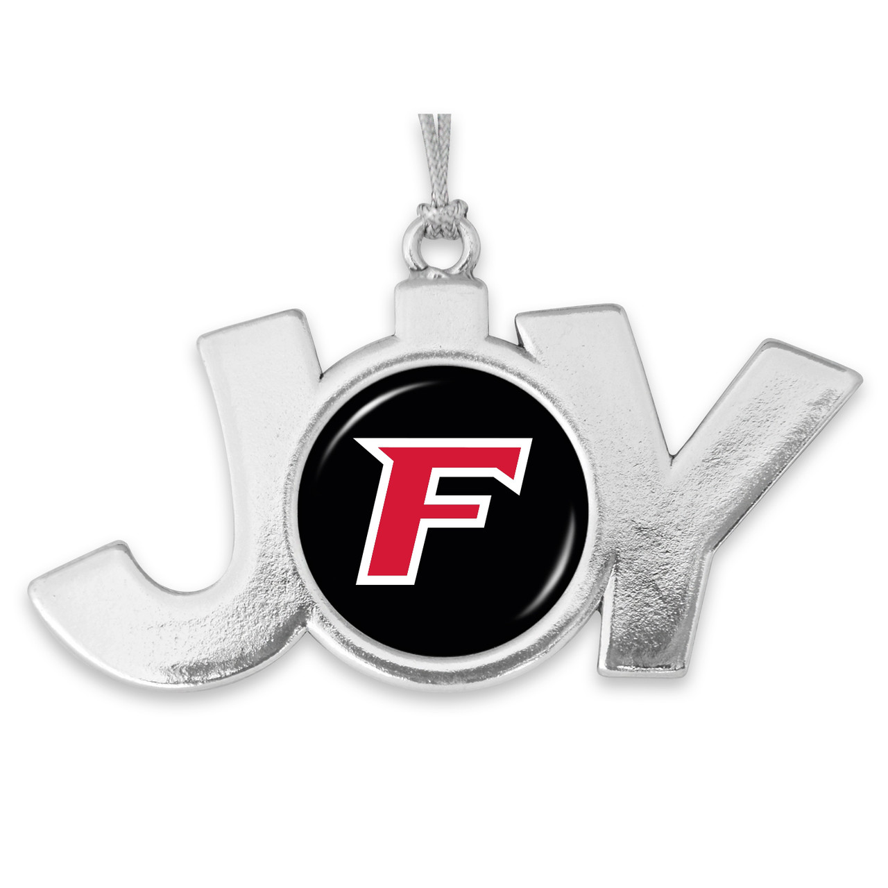 Fairfield Stags Christmas Ornament- Joy with Team Logo