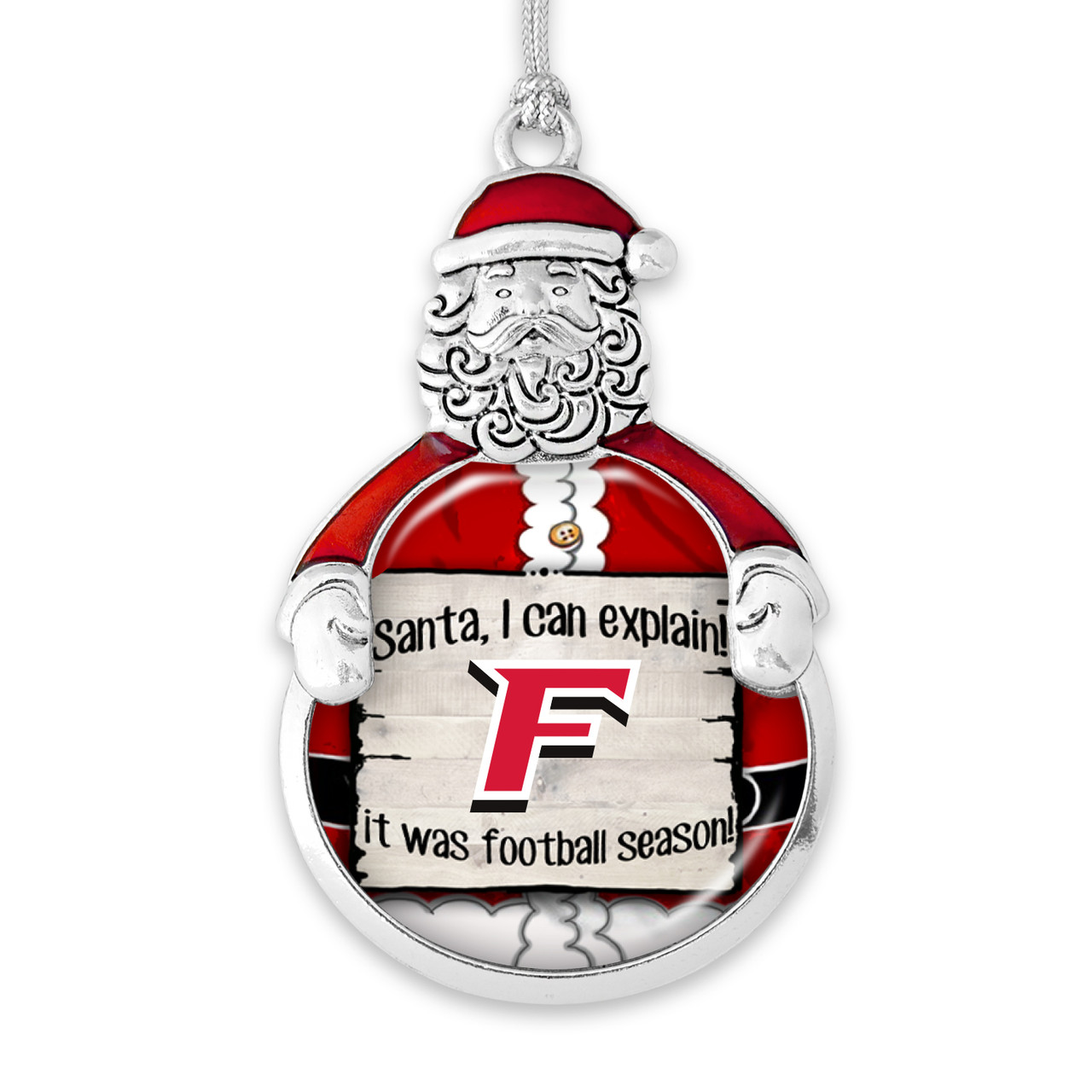 Fairfield Stags Christmas Ornament- Santa I Can Explain