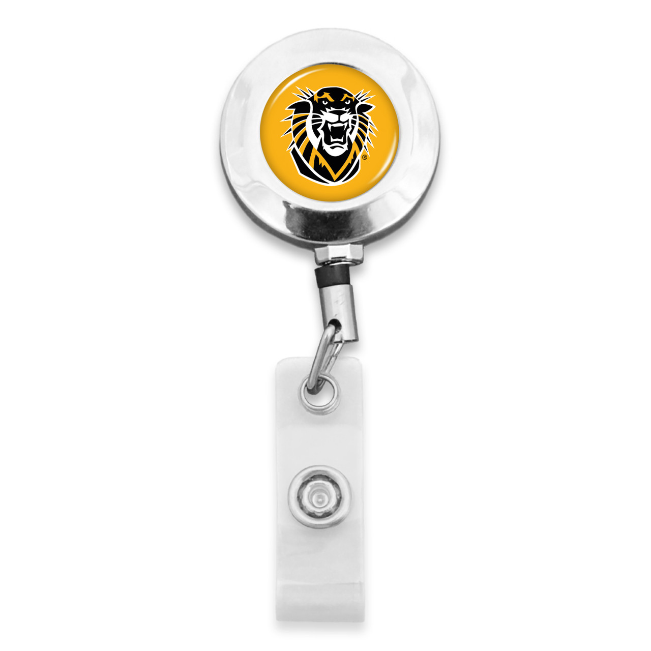 Fort Hays State Tigers Badge Reel Belt Clip- Round