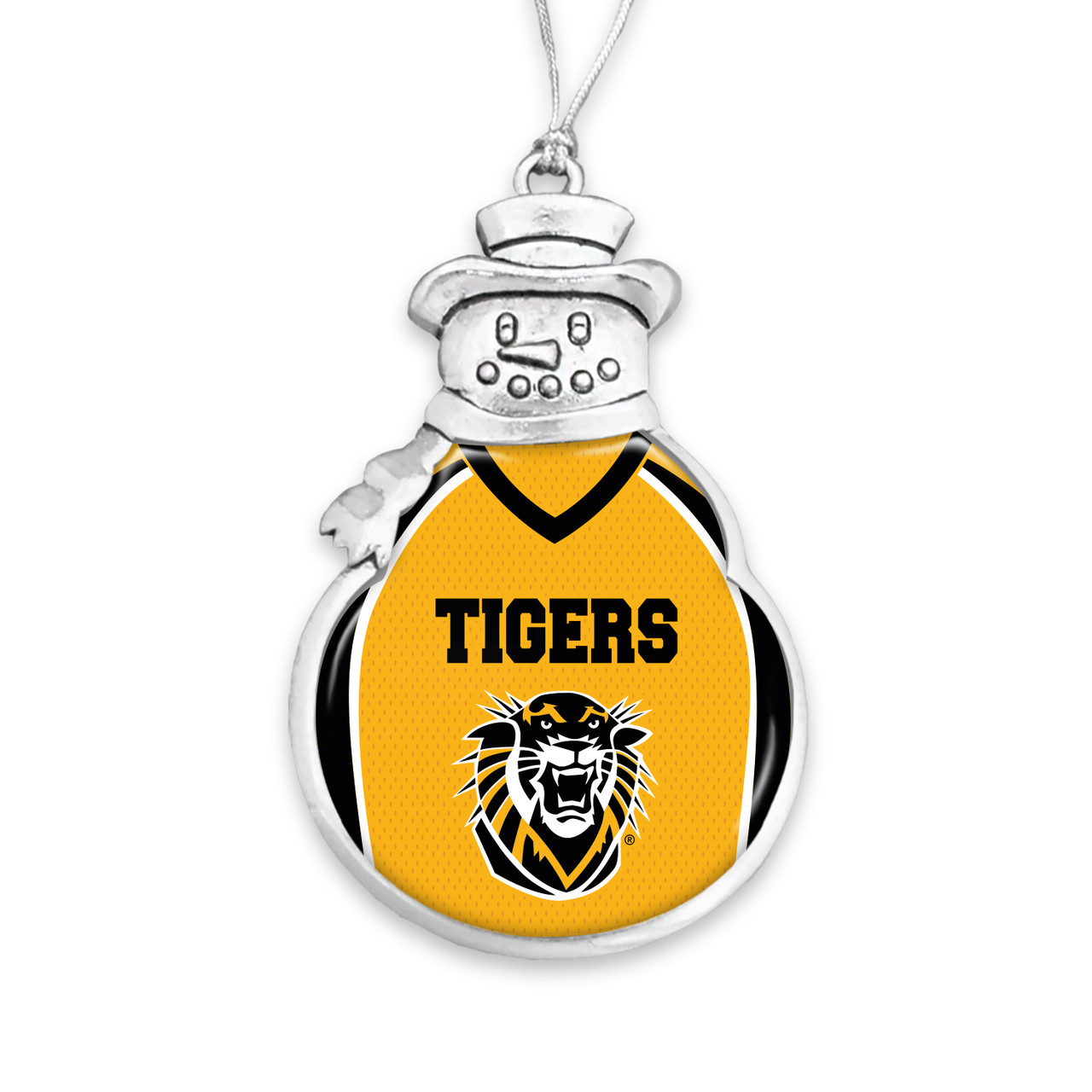 Fort Hays State Tigers Christmas Ornament- Snowman with Football Jersey