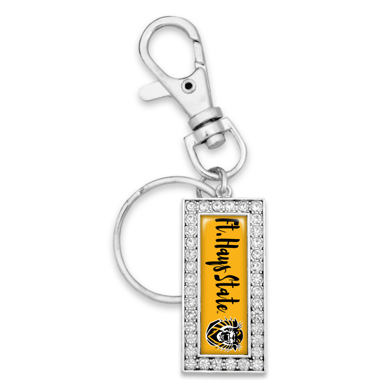 Fort Hays State Tigers Key Chain- Script Logo