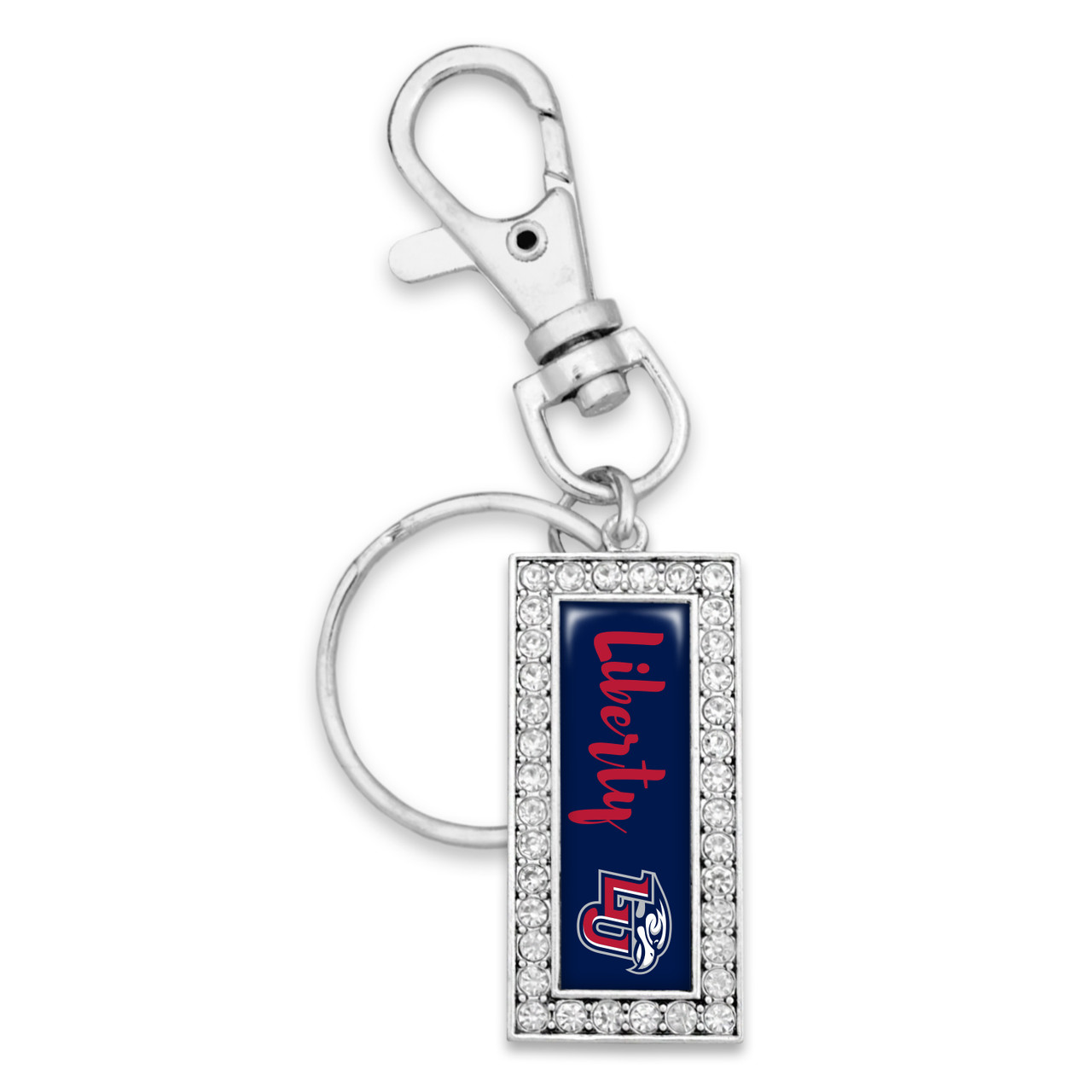 Liberty Flames Key Chain- Script Logo