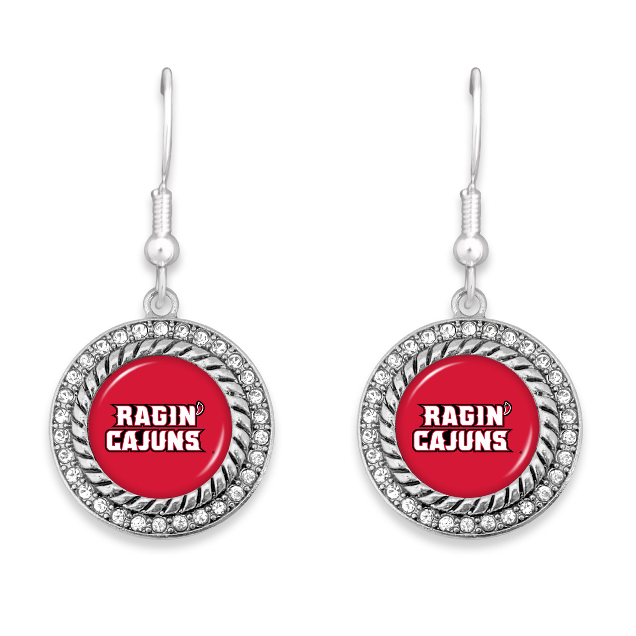 Louisiana Lafayette Ragin' Cajuns Earrings- Allie