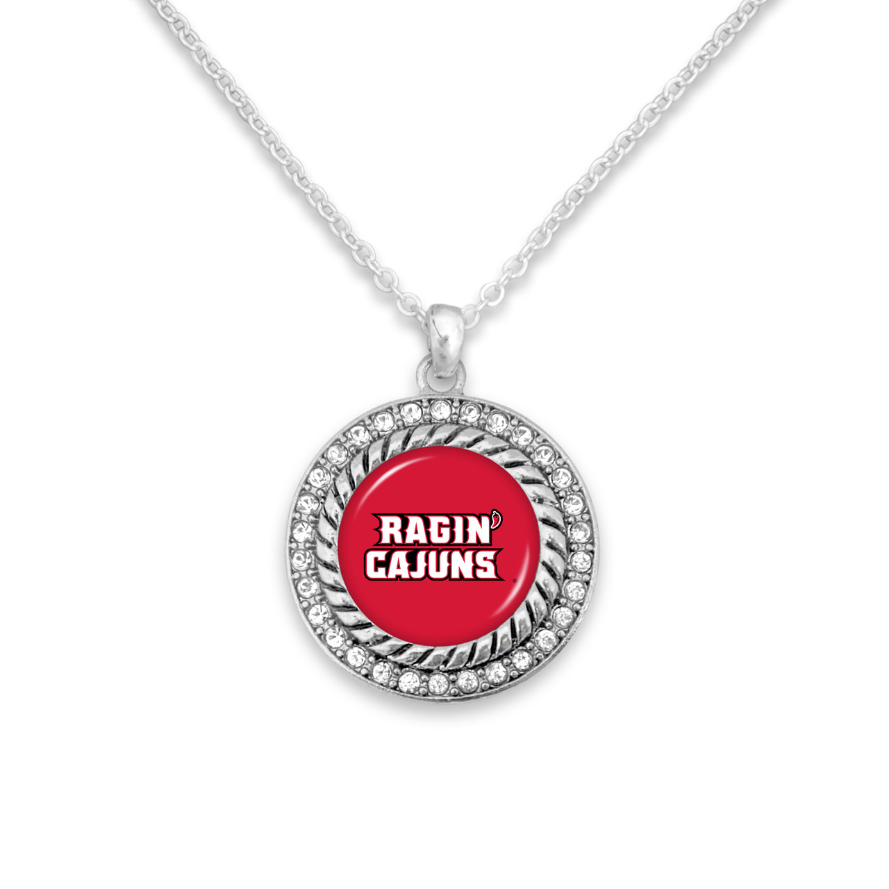 Louisiana Lafayette Ragin' Cajuns Necklace- Allie