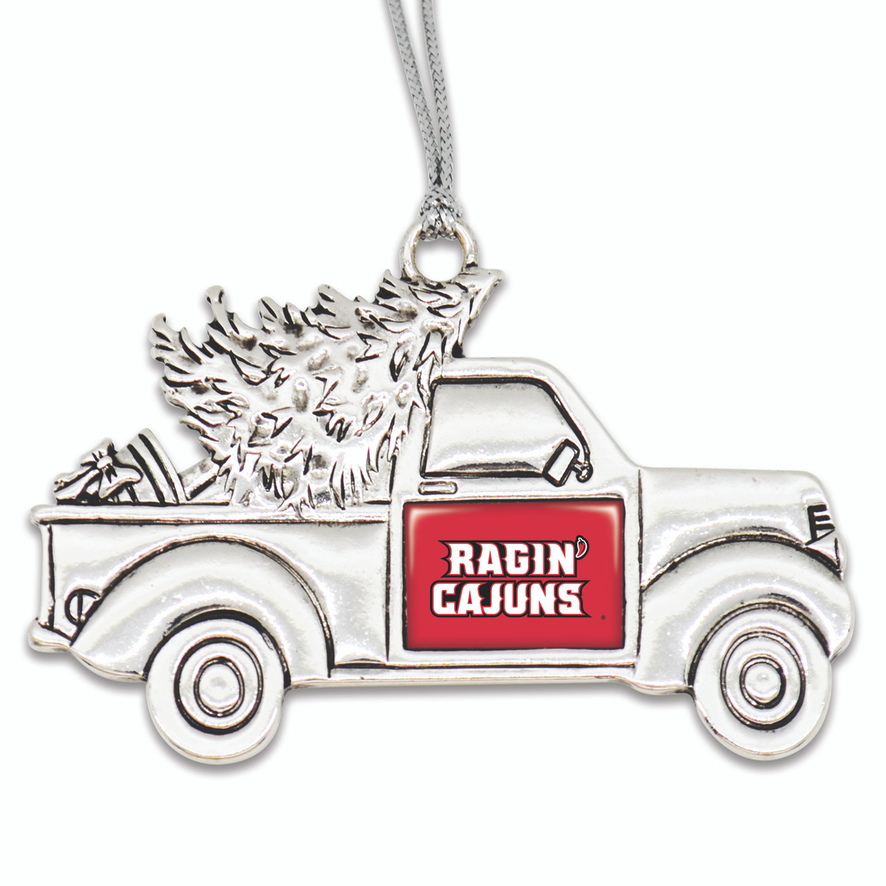 Louisiana Lafayette Ragin' Cajuns - Christmas Truck Ornament