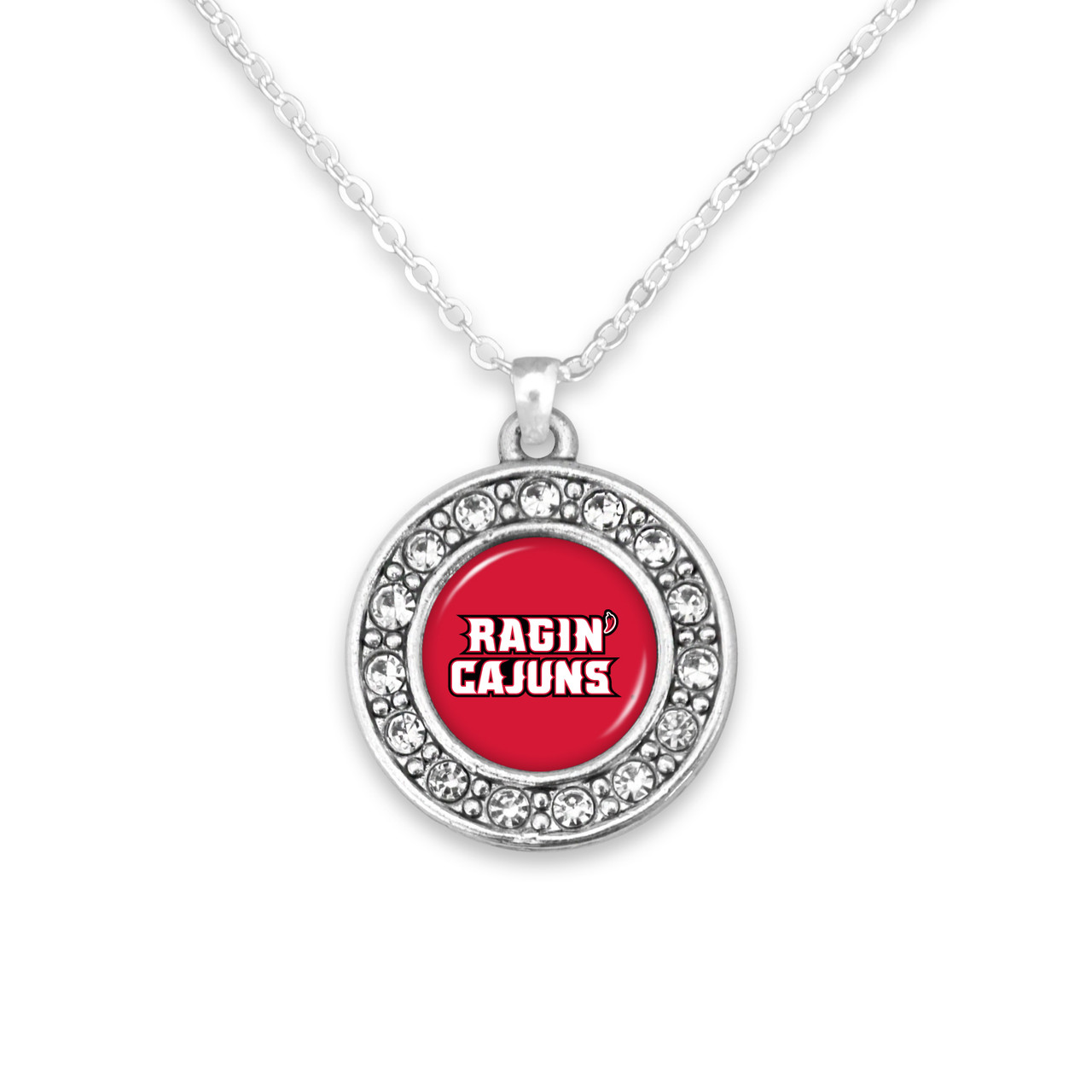 Louisiana Lafayette Ragin' Cajuns Necklace- Abby Girl