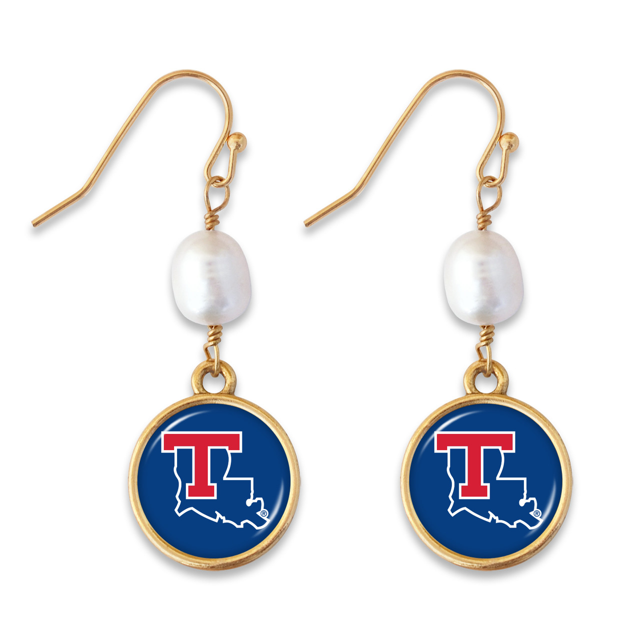 Louisiana Tech Bulldogs Earrings - Diana