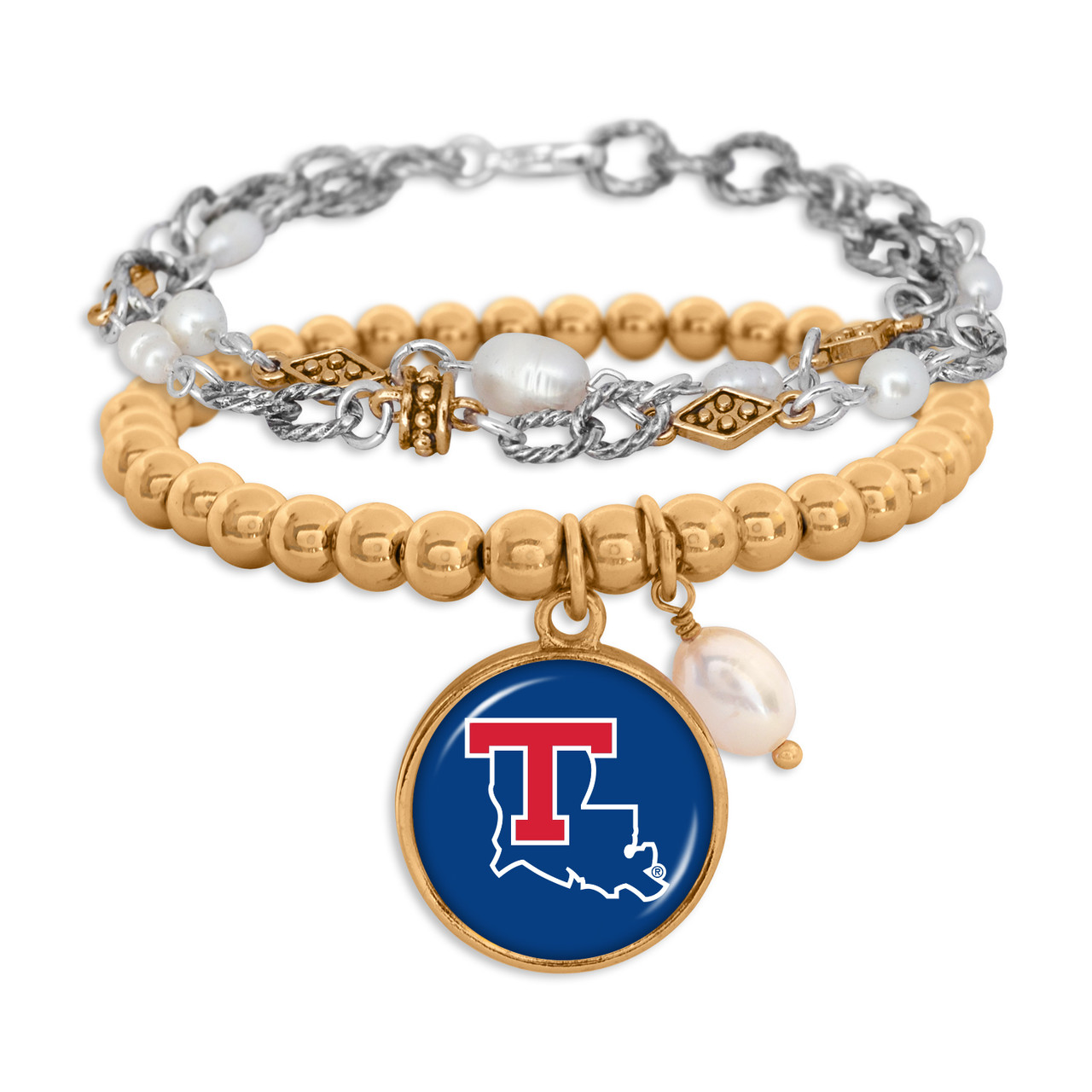 Louisiana Tech Bulldogs - Diana Stack Bracelets