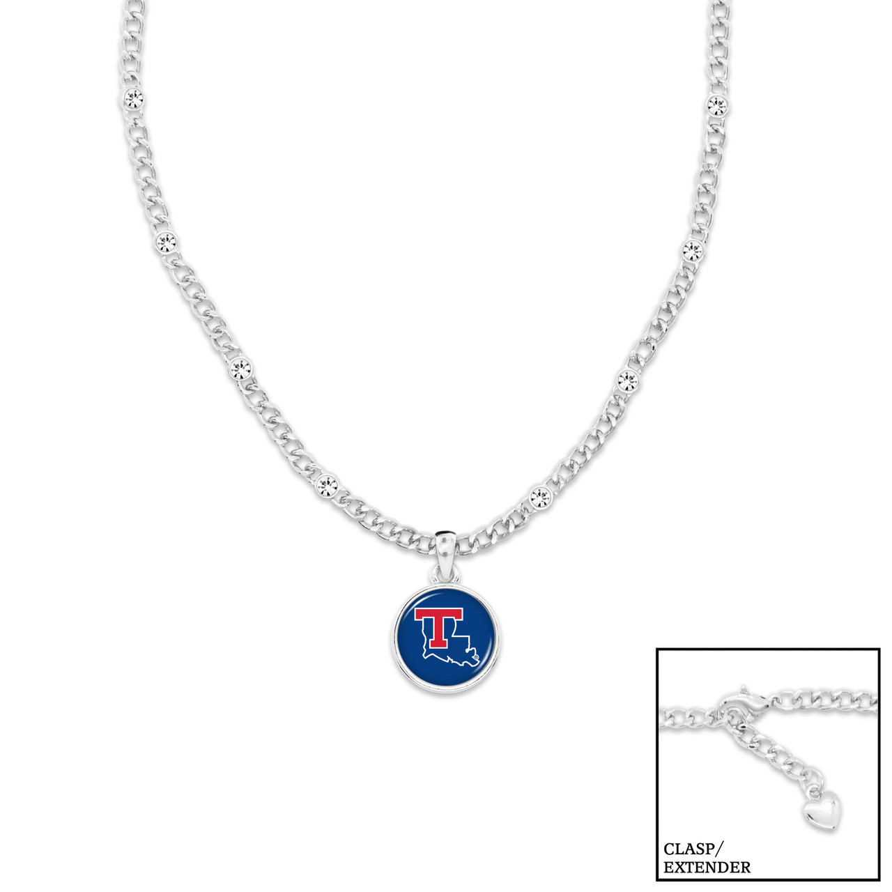 Louisiana Tech Bulldogs - Silver Lydia Necklace