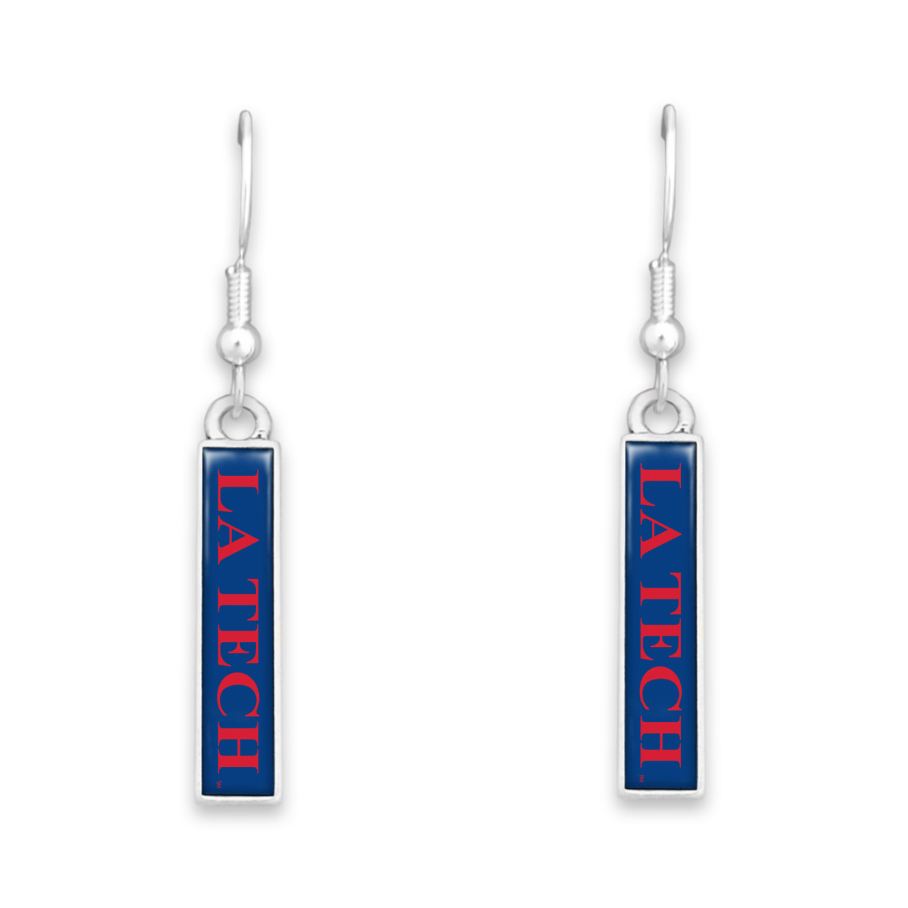 Louisiana Tech Bulldogs Earrings- Triple Charm