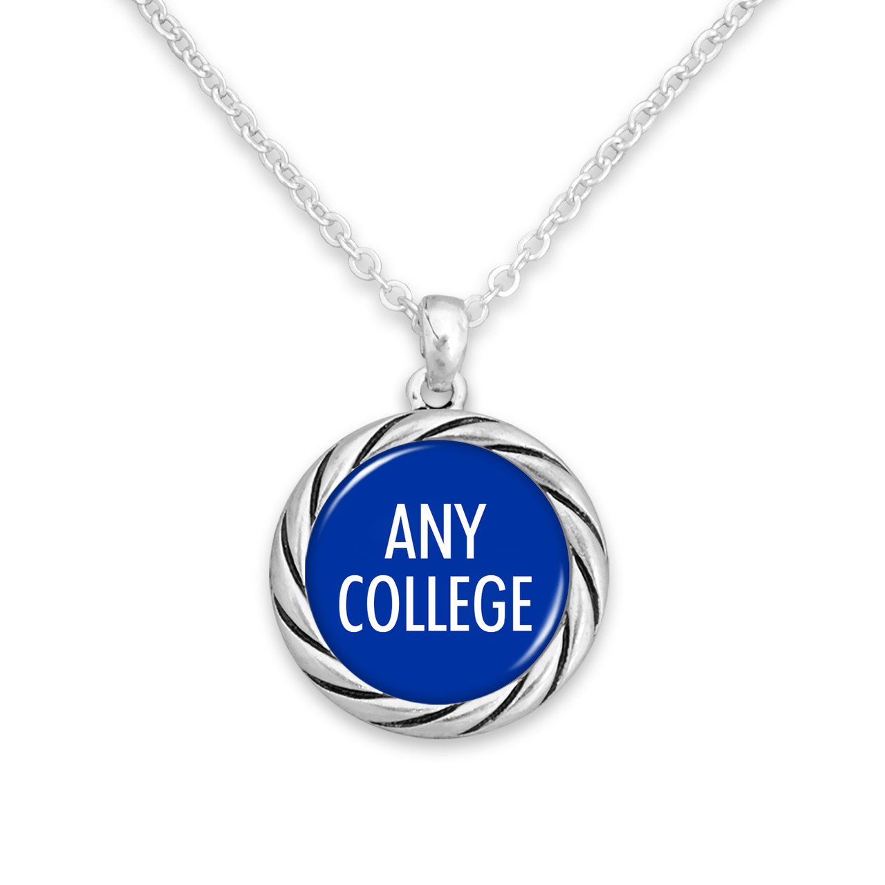 *Choose Your College* Necklace- Twisted Rope