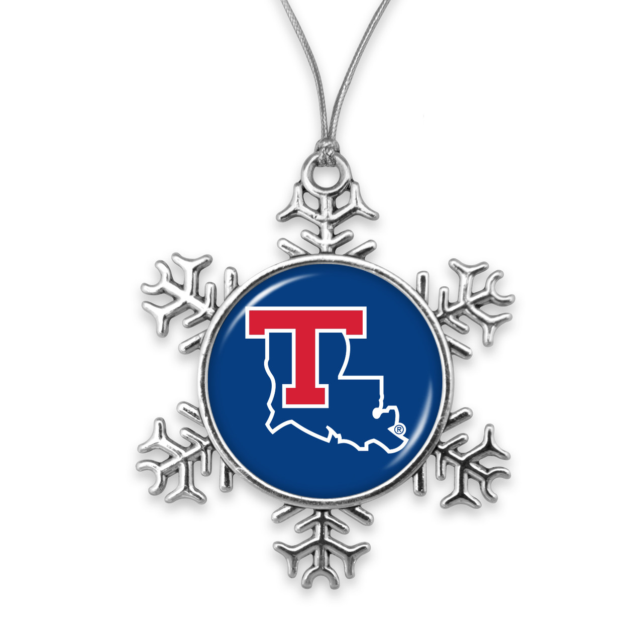 Louisiana Tech Bulldogs Christmas Ornament- Snowflake