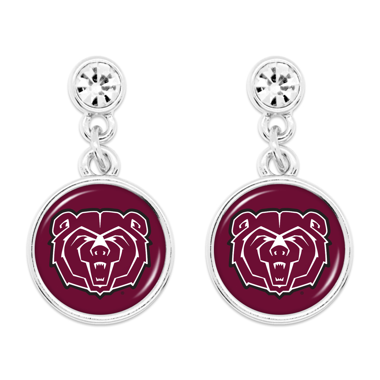 Missouri State Bears - Silver Lydia Earrings