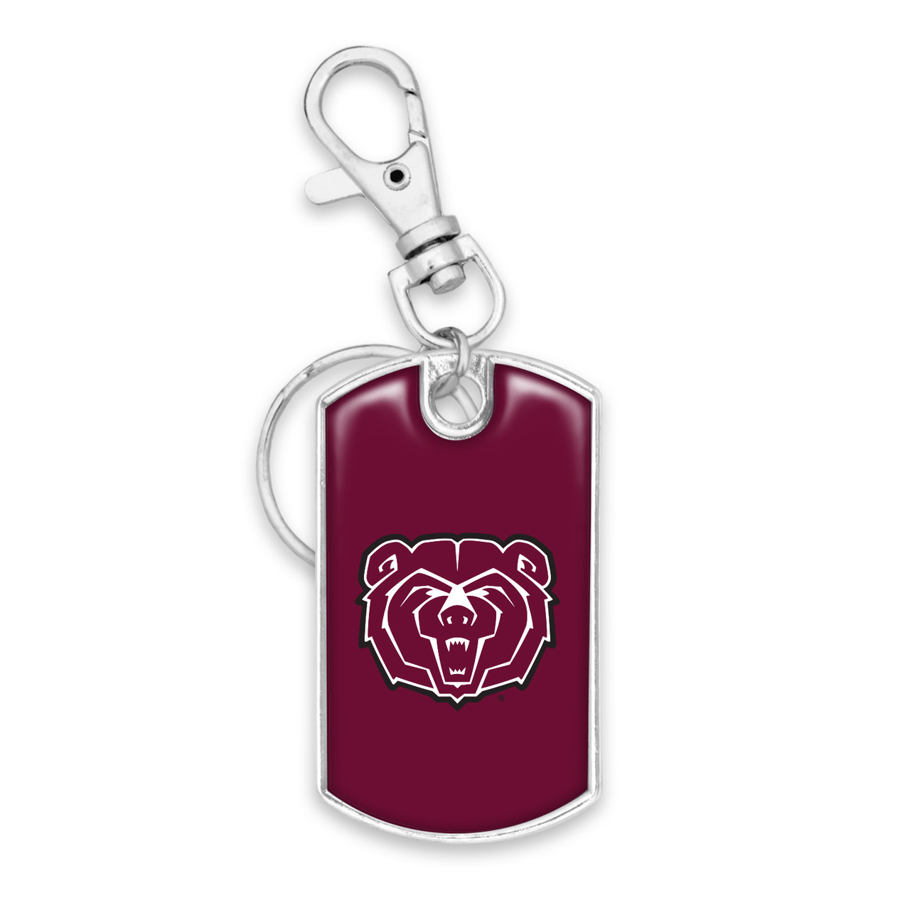 Missouri State Bears Key Chain- Dog Tag