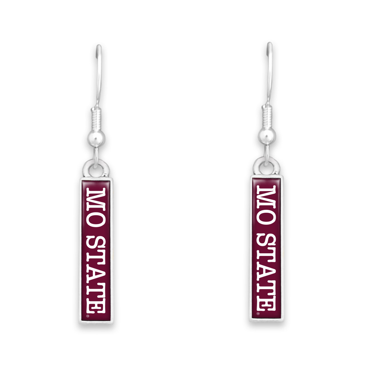 Missouri State Bears Earrings- Nameplate