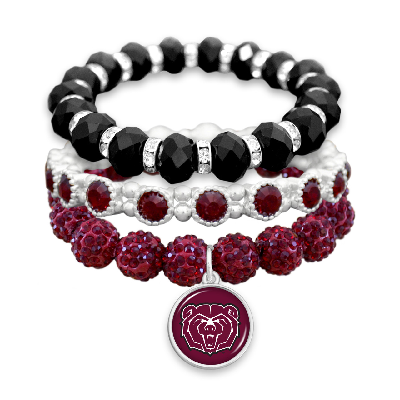 Missouri State Bears Bracelet- Amanda Stack- Crystal