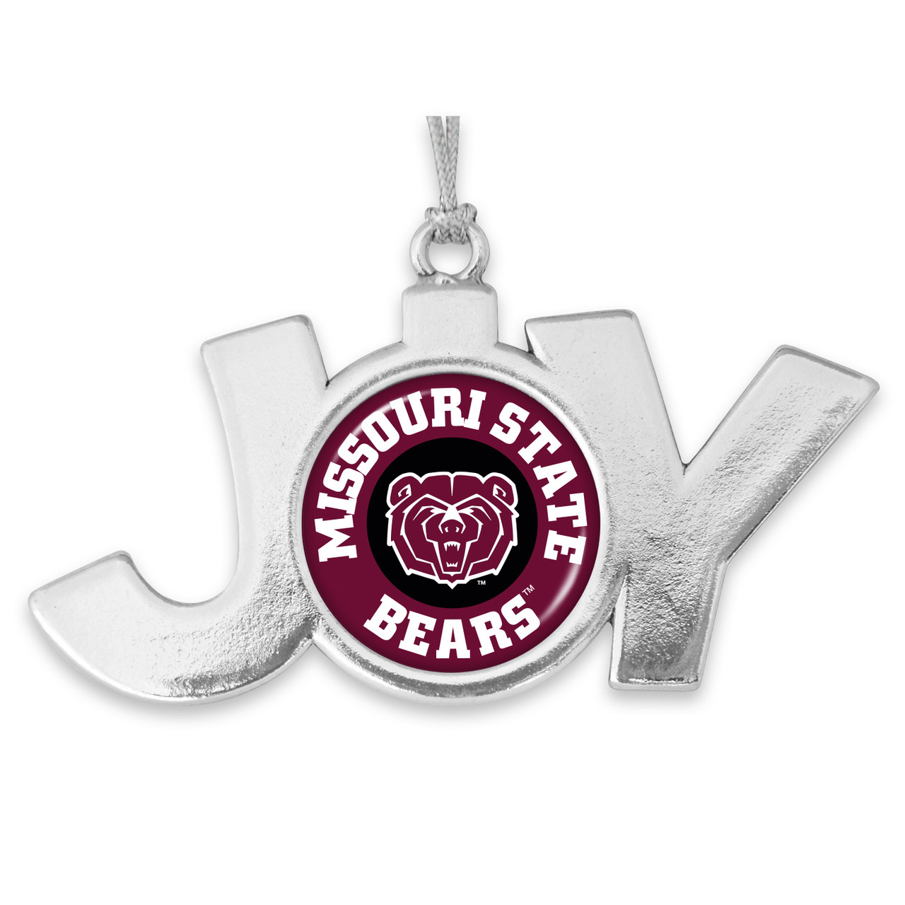 Missouri State Bears Christmas Ornament- Joy with Circle Team Logo