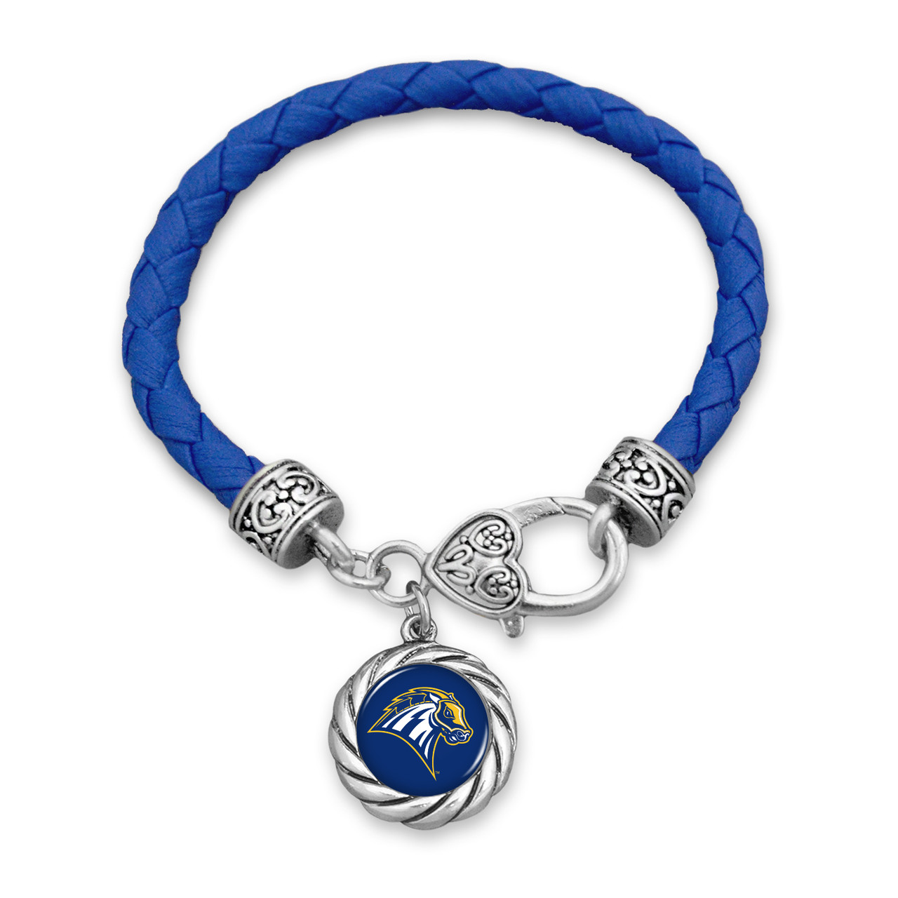 New Haven Chargers Bracelet- Harvey Leather Twisted Rope