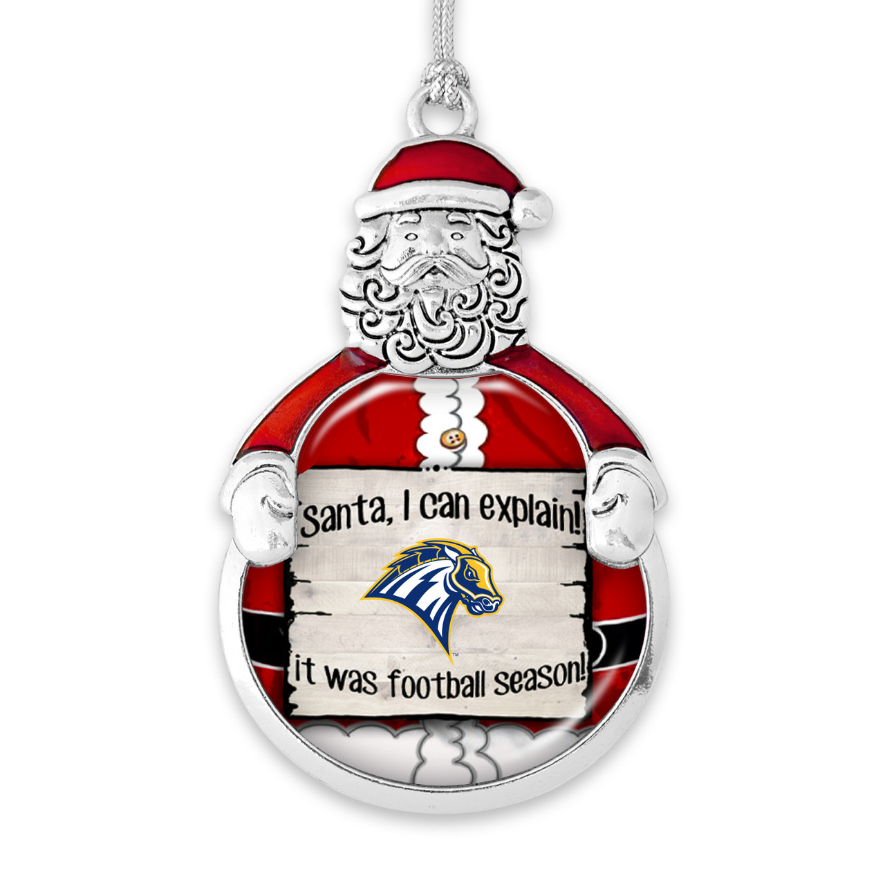 New Haven Chargers Christmas Ornament- Santa I Can Explain