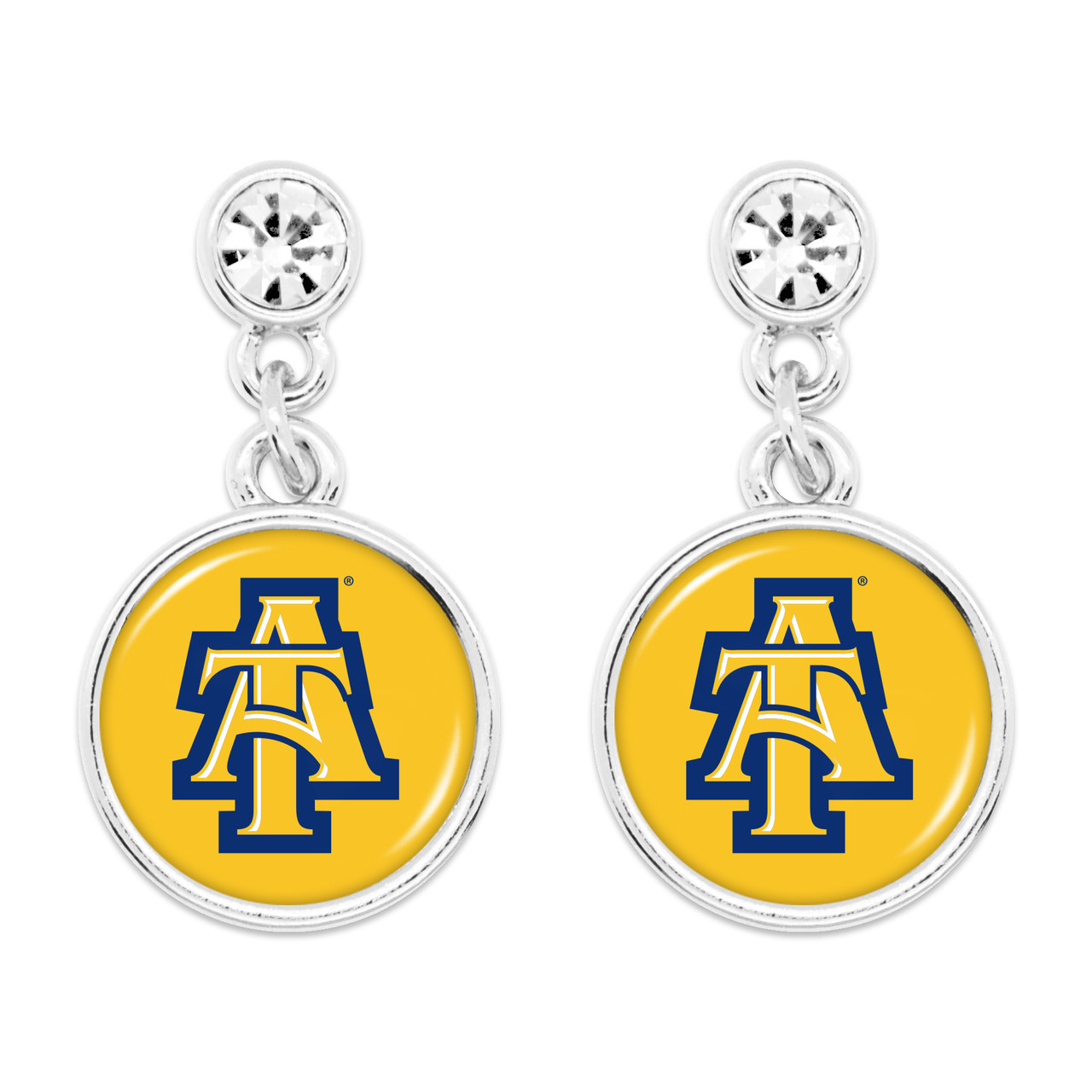 North Carolina A&T Aggies - Silver Lydia Earrings