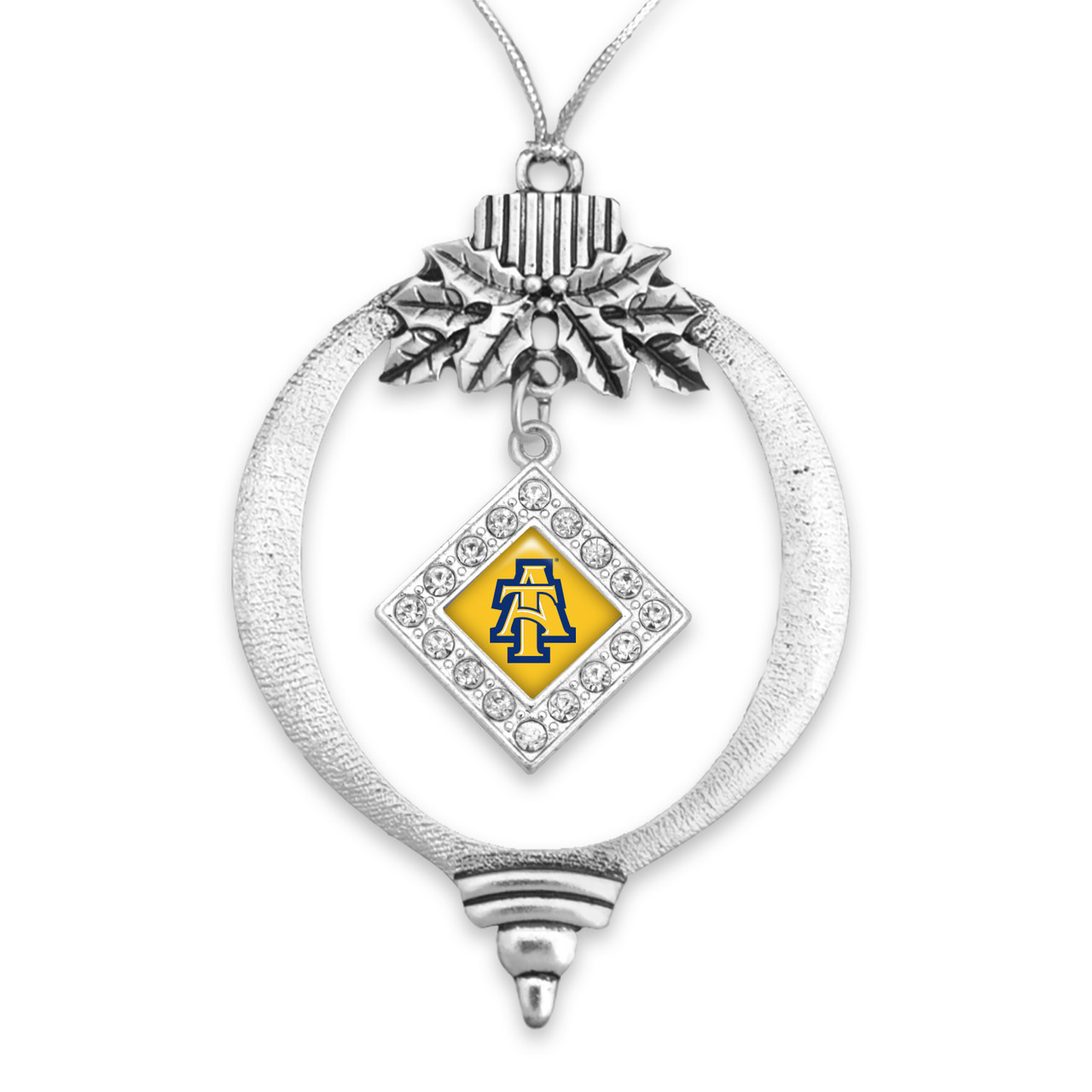 North Carolina A&T Aggies Christmas Ornament- Bulb with Hanging Charm