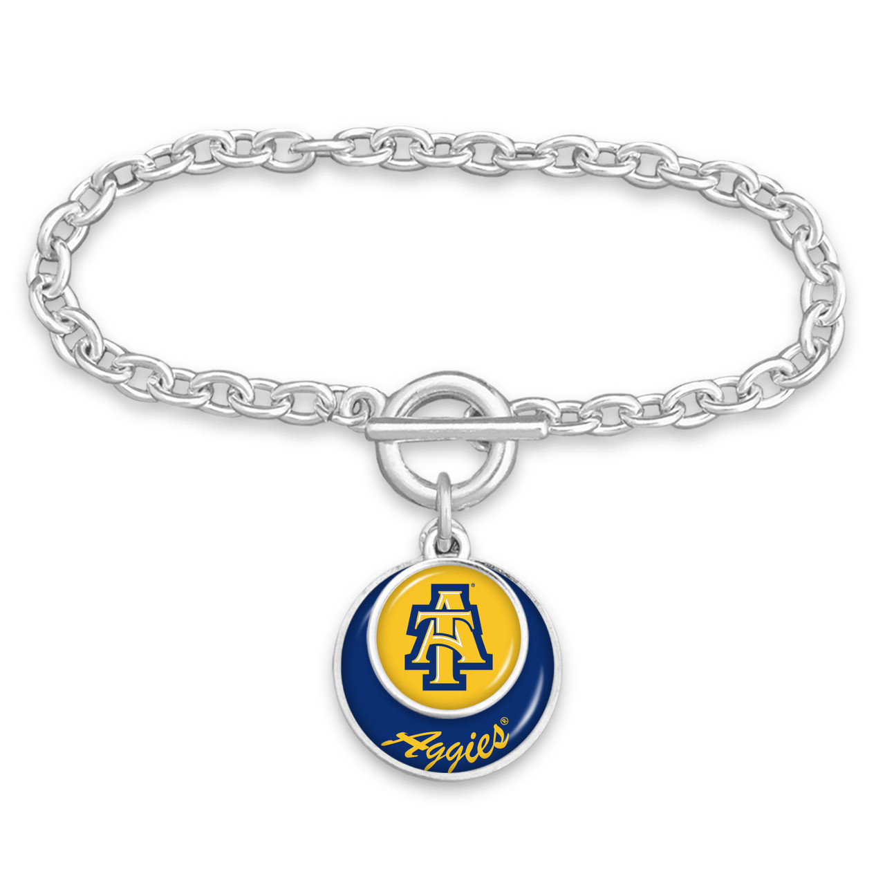 North Carolina A&T Aggies Bracelet- Stacked Disk