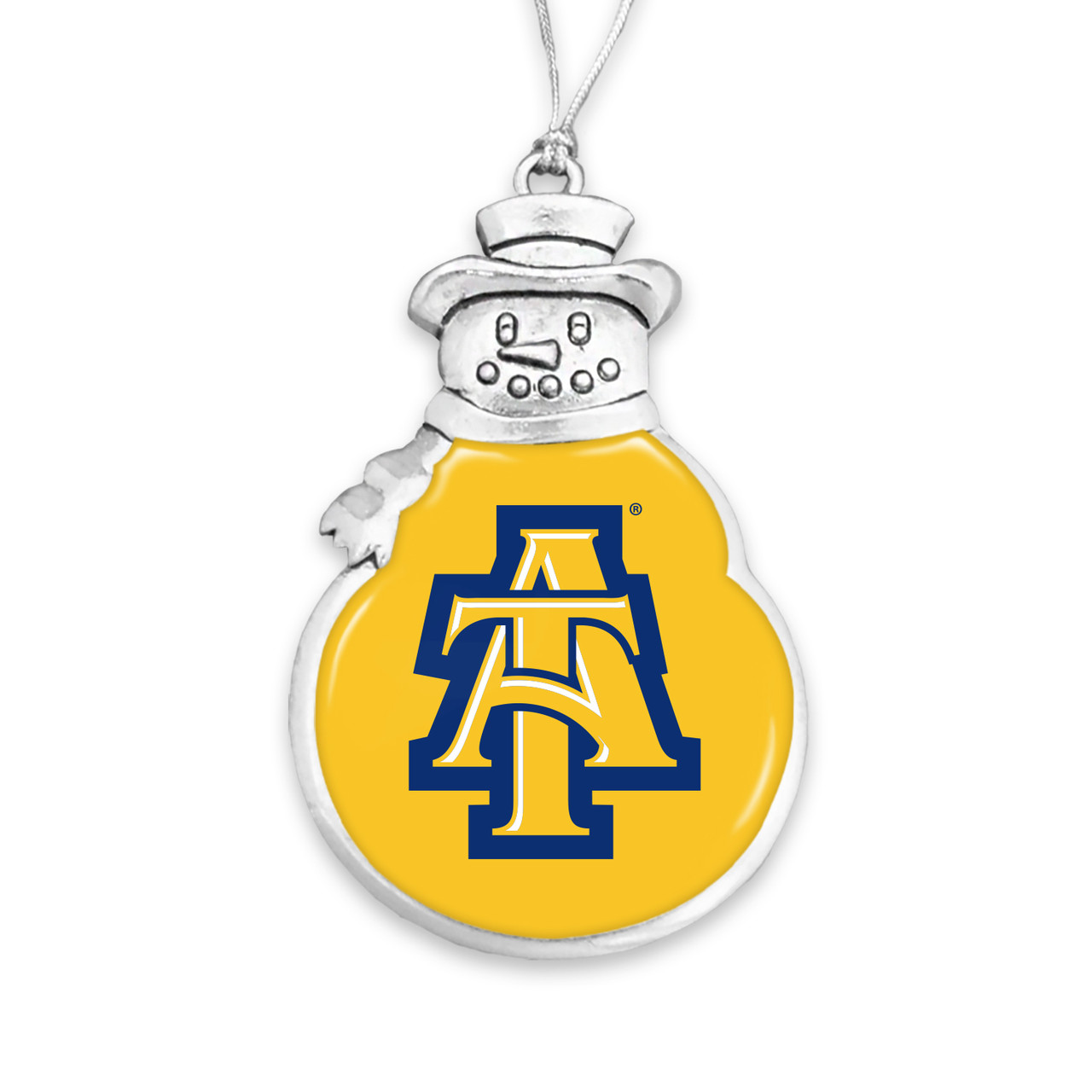 North Carolina A&T Aggies Christmas Ornament- Snowman