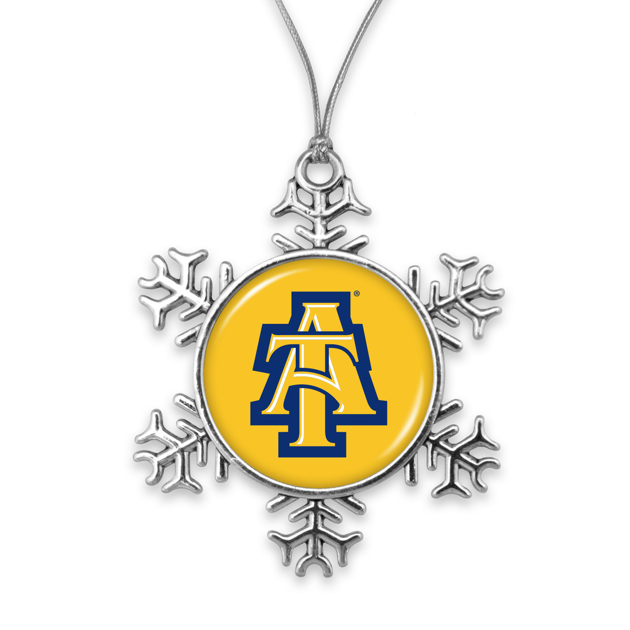 North Carolina A&T Aggies Christmas Ornament- Snowflake