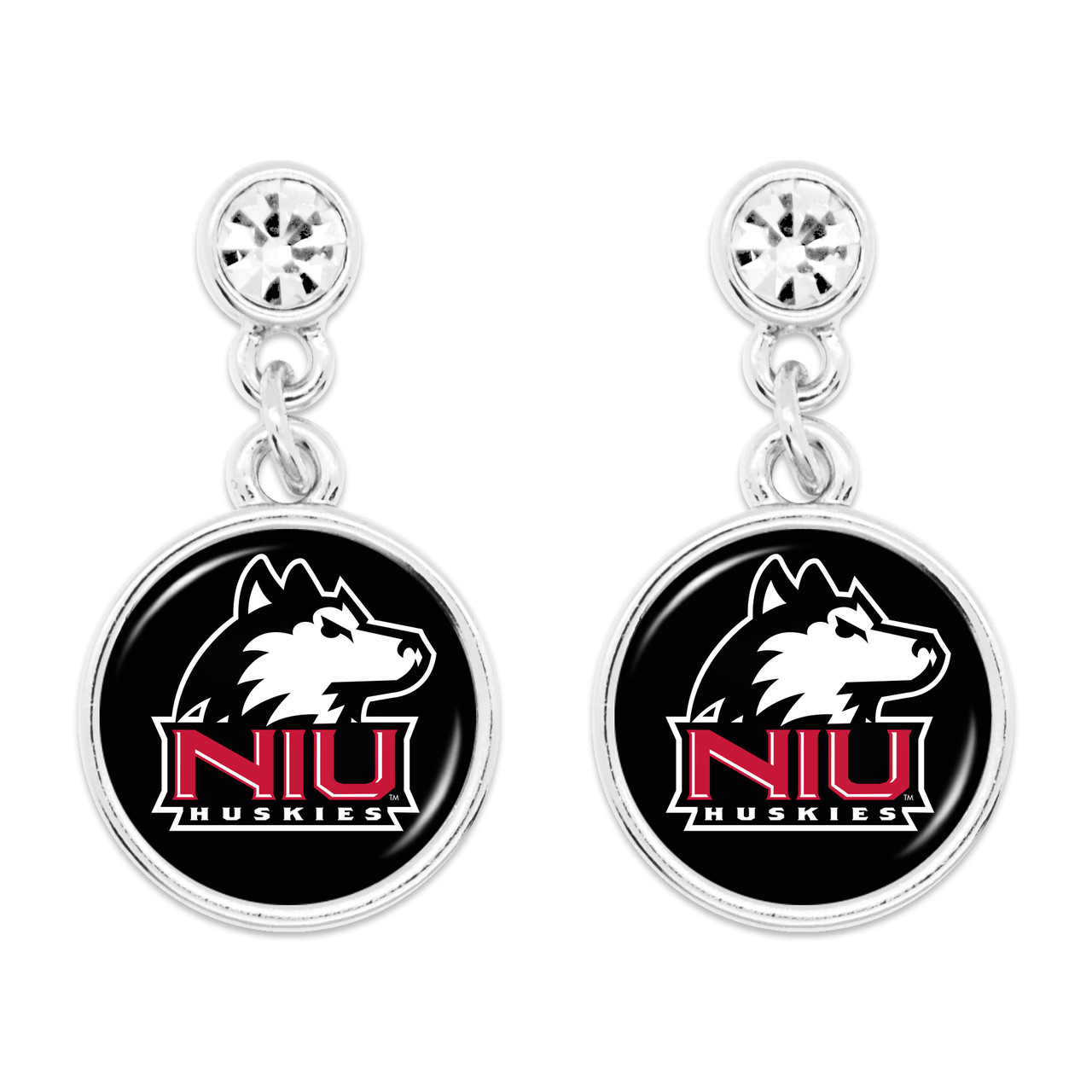 Northern Illinois Huskies - Silver Lydia Earrings