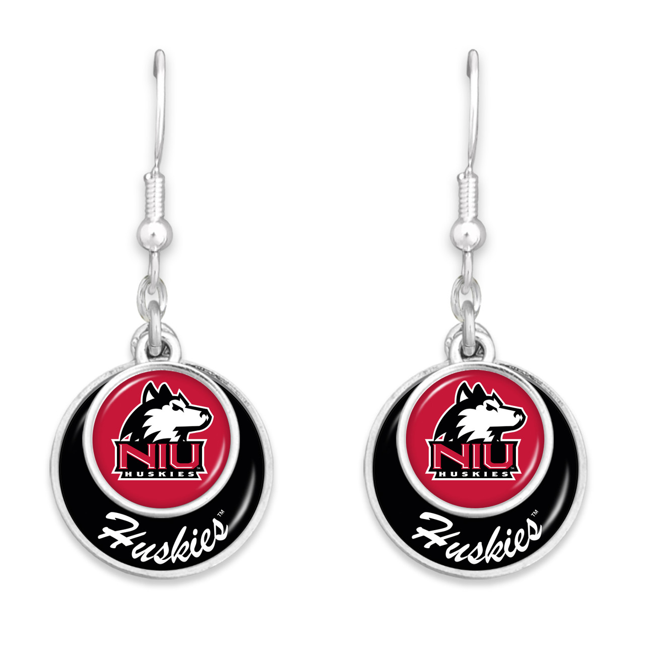 Northern Illinois Huskies Earrings-  Stacked Disk