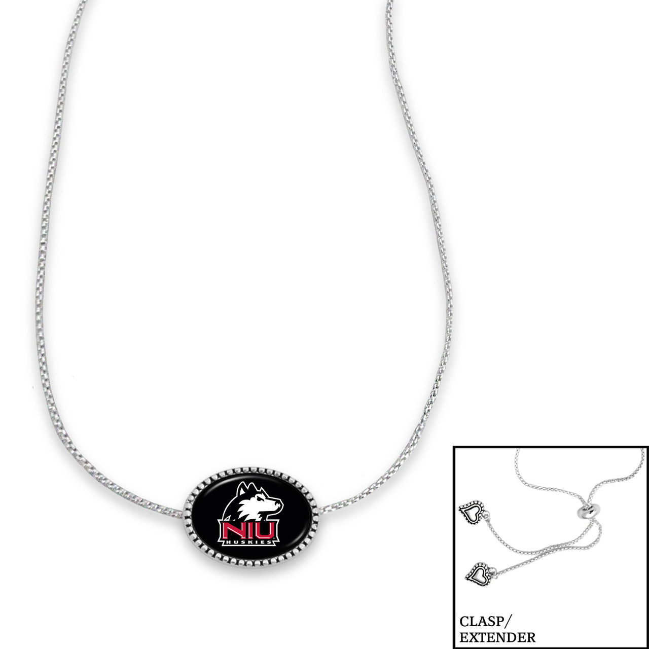 Northern Illinois Huskies Necklace- Kennedy (Adjustable Slider Bead)