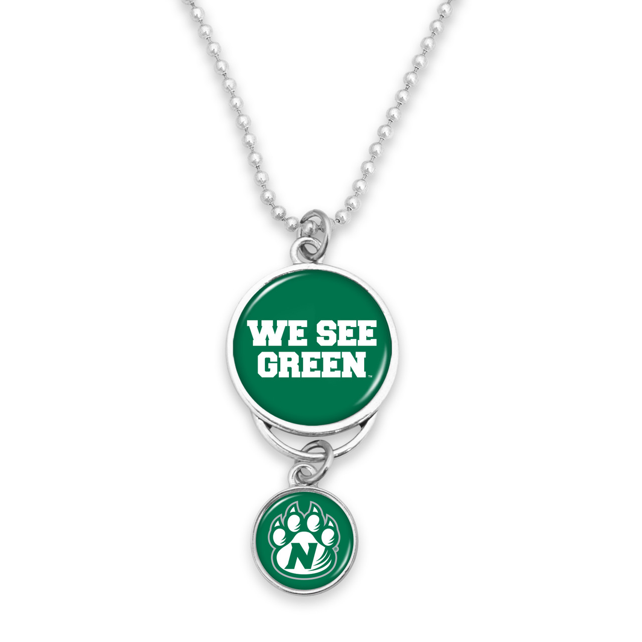 Northwest Missouri State Bearcats Car Charm- Rear View Mirror with Silver College Logo