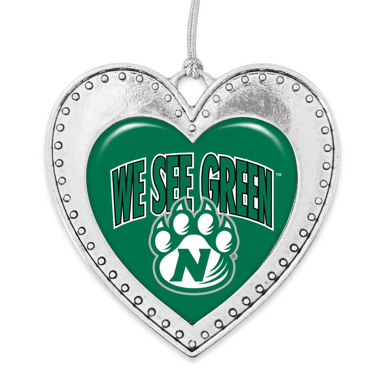 Northwest Missouri State Bearcats Christmas Heart Ornament