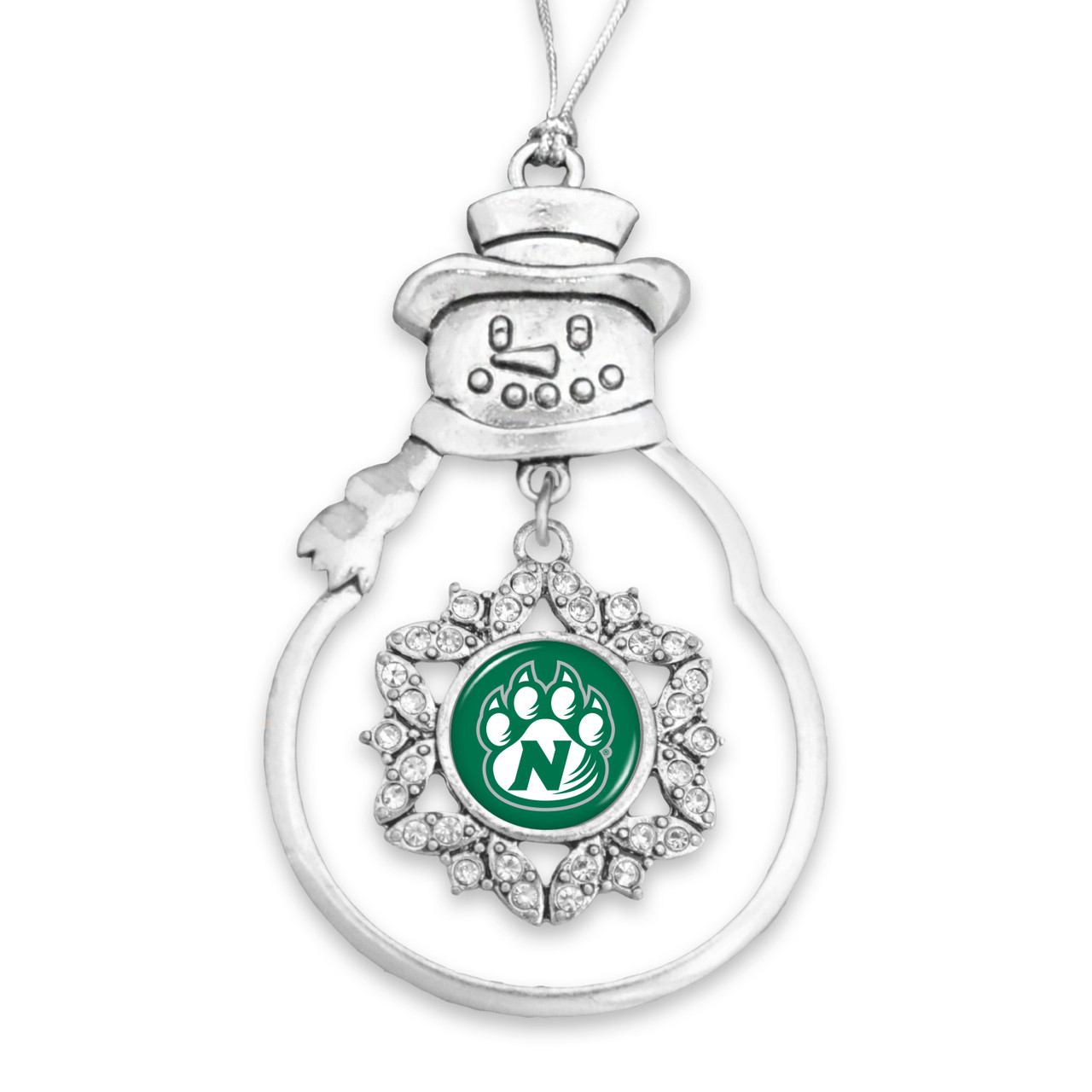 Northwest Missouri State Bearcats Christmas Ornament- Snowman with Hanging Charm