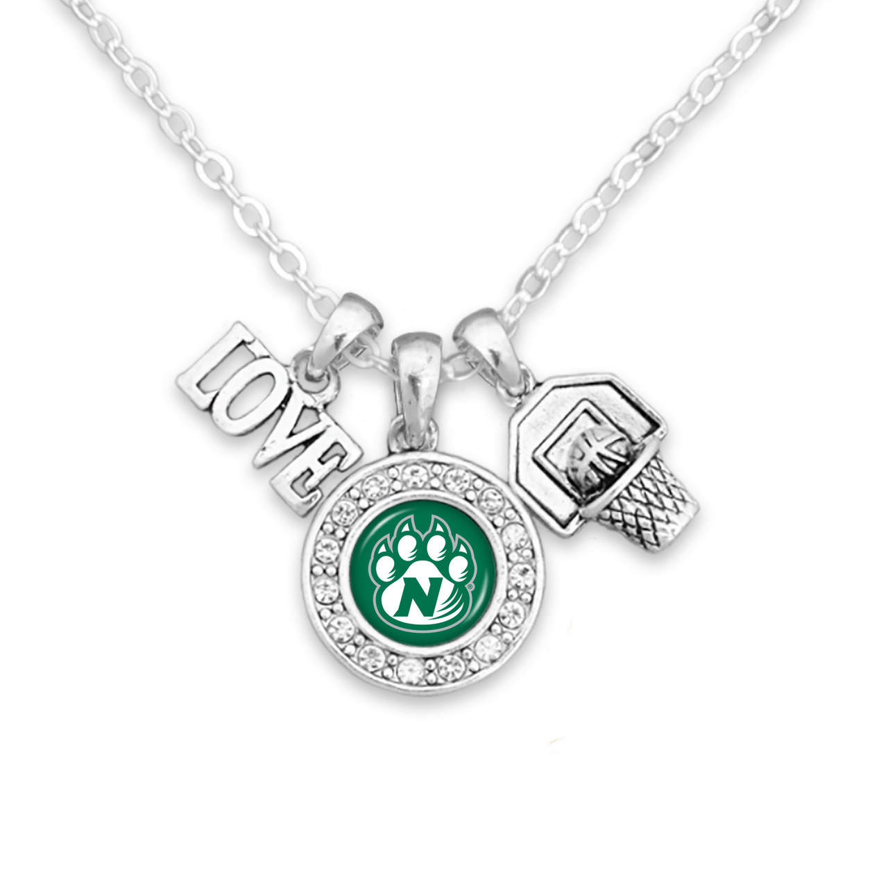 Northwest Missouri State Bearcats Necklace- Basketball, Love and Logo