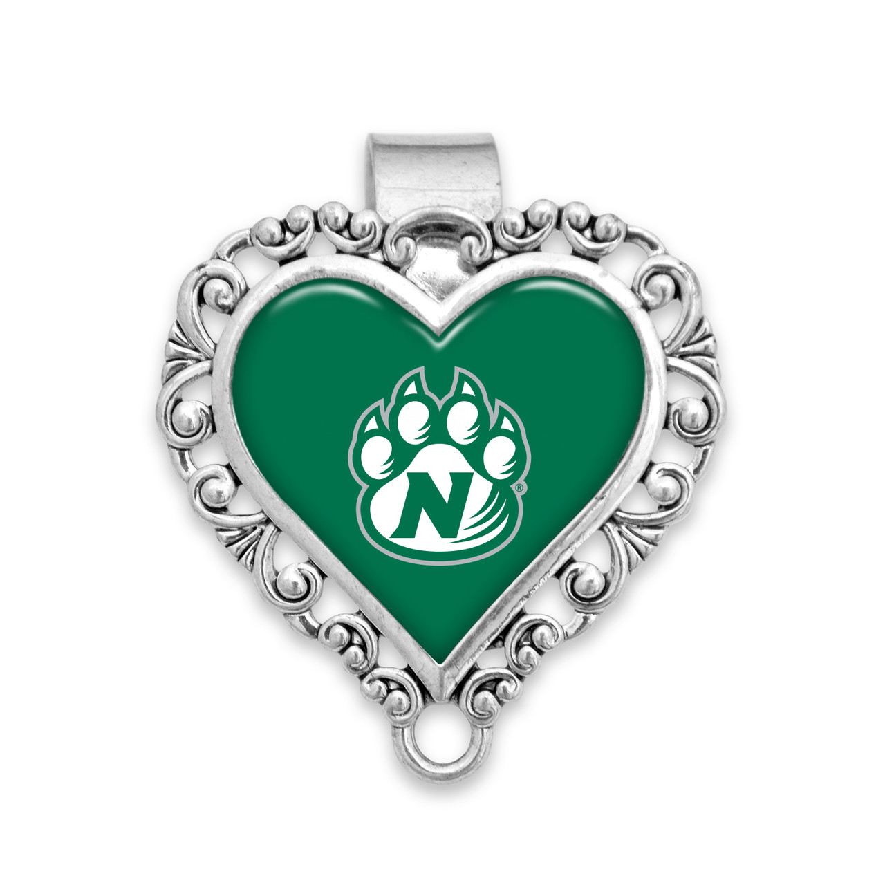 Northwest Missouri State Bearcats Visor Clip- Heart Visor Clip with Plain Logo