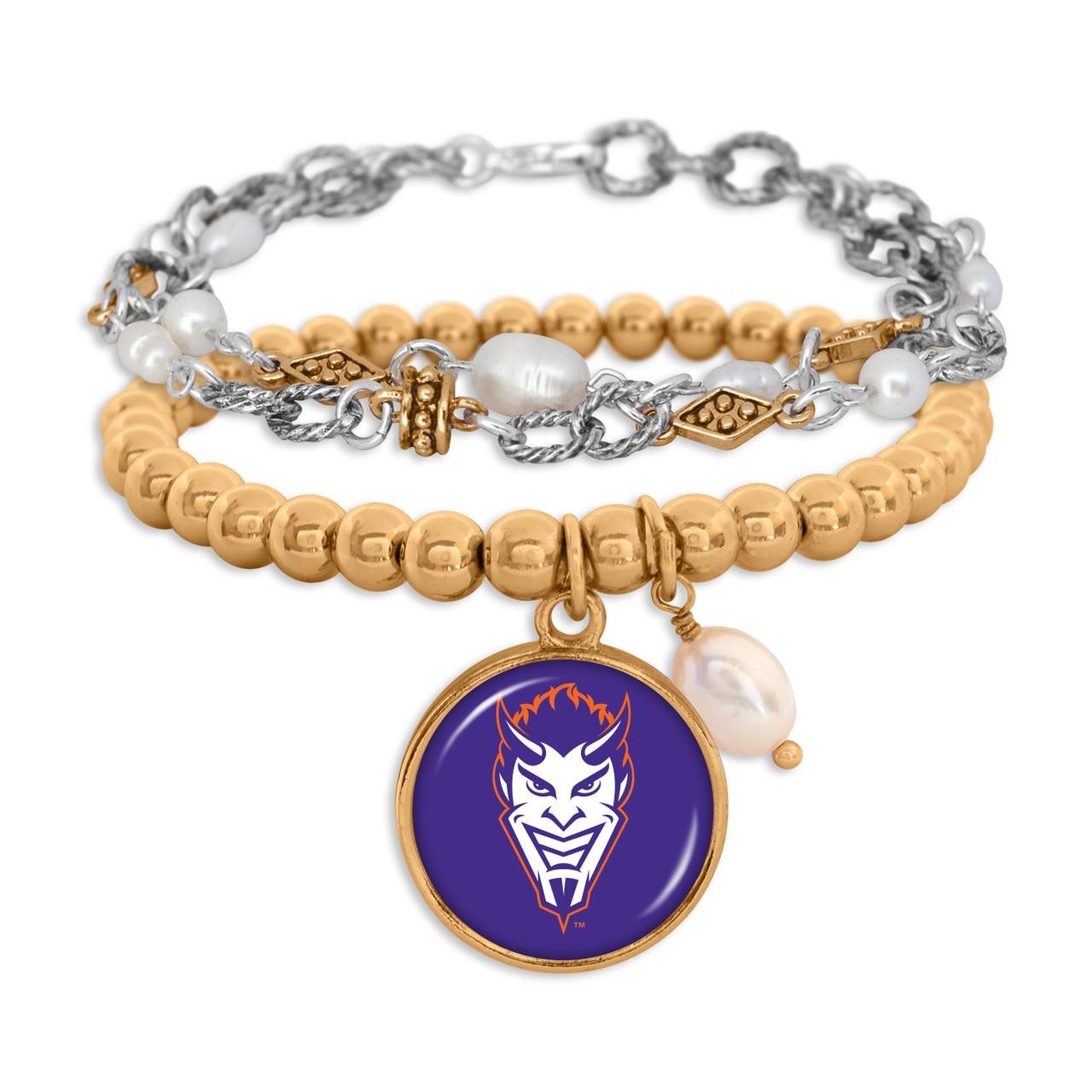 Northwestern State Demons - Diana Stack Bracelets