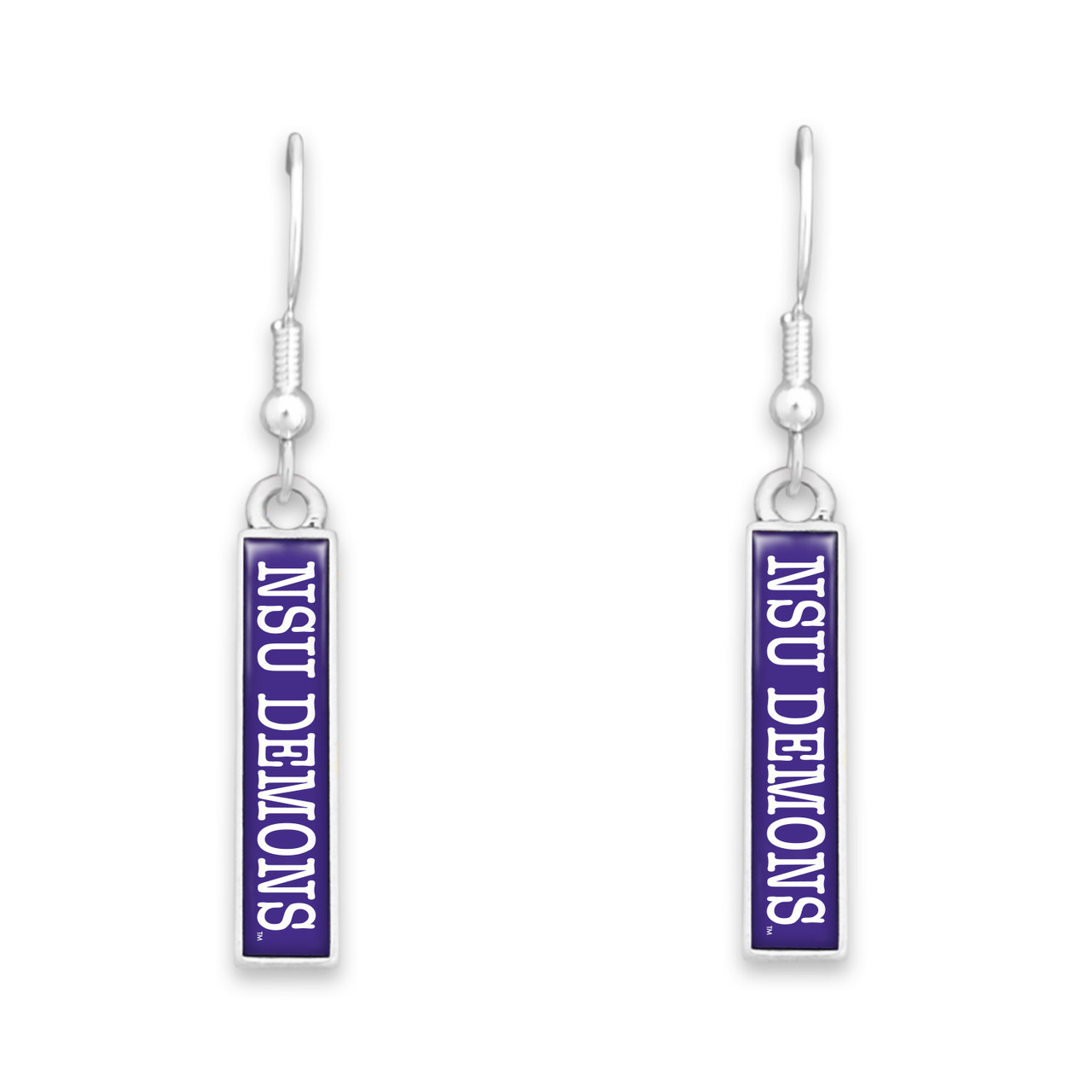 Northwestern State Demons Earrings- Nameplate