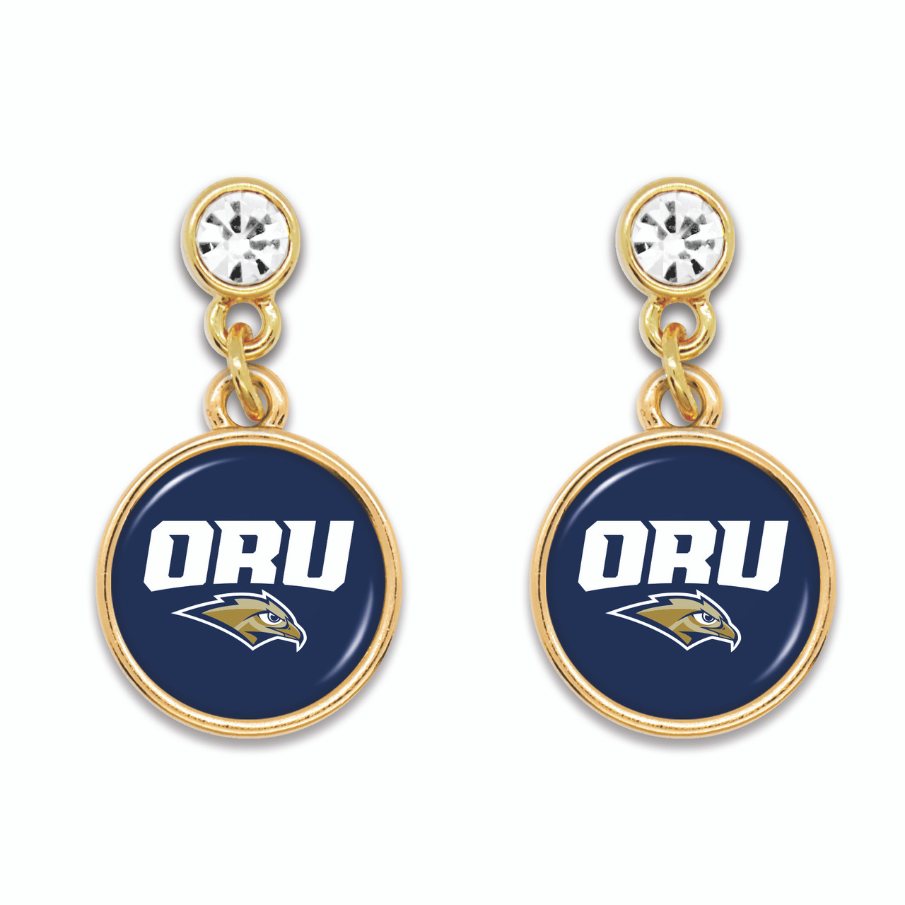 Oral Roberts Golden Eagles - Gold Lydia Earrings