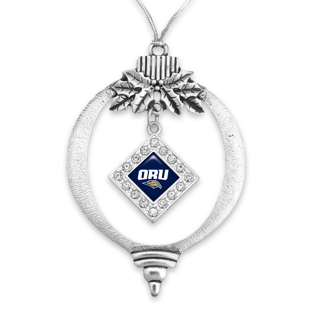 Oral Roberts Golden Eagles Christmas Ornament- Bulb with Hanging Charm