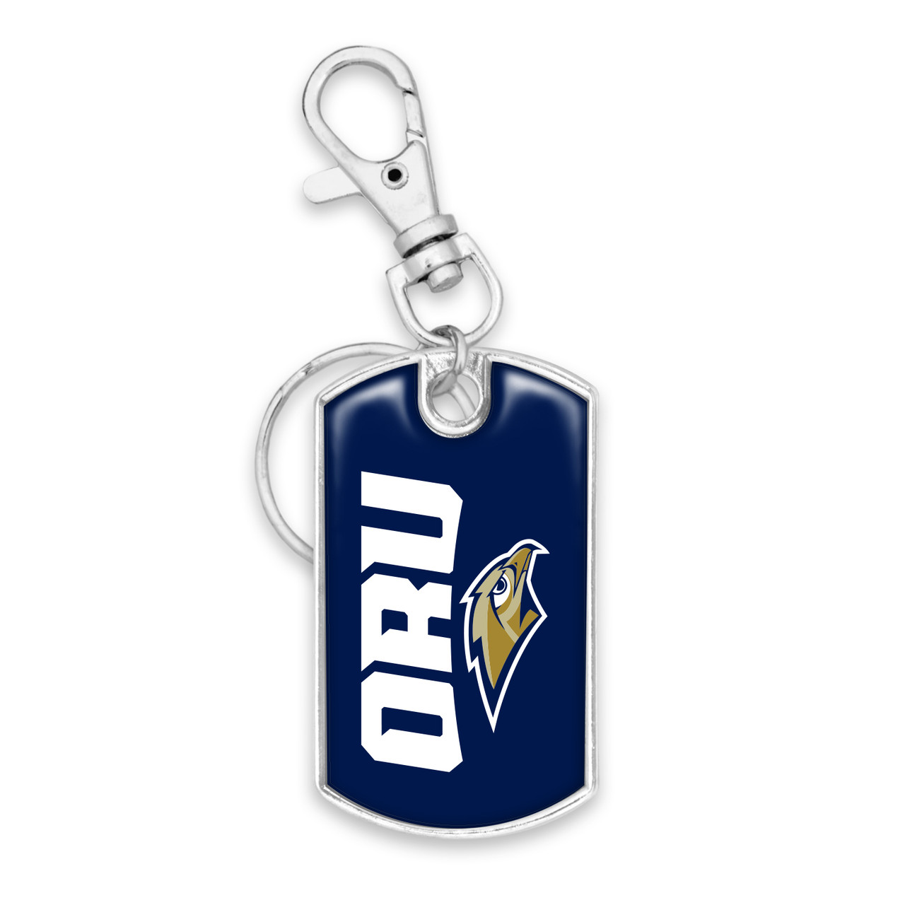 Oral Roberts Golden Eagles Key Chain- Dog Tag