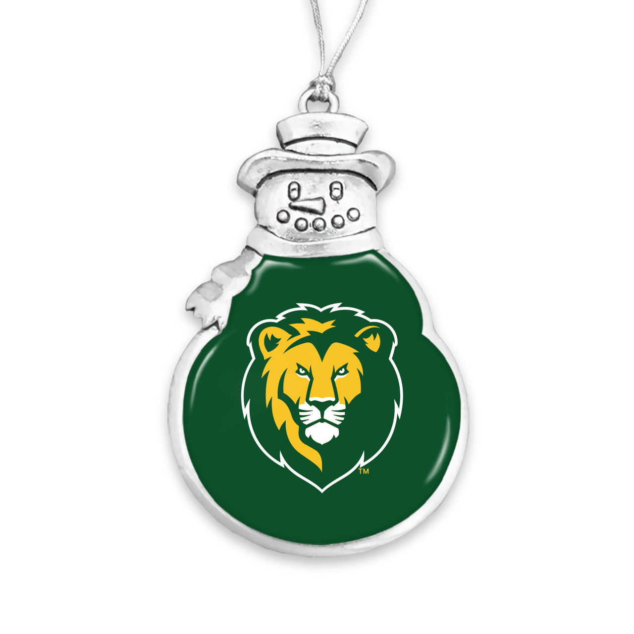 Southeastern Louisiana Lions Christmas Ornament- Snowman