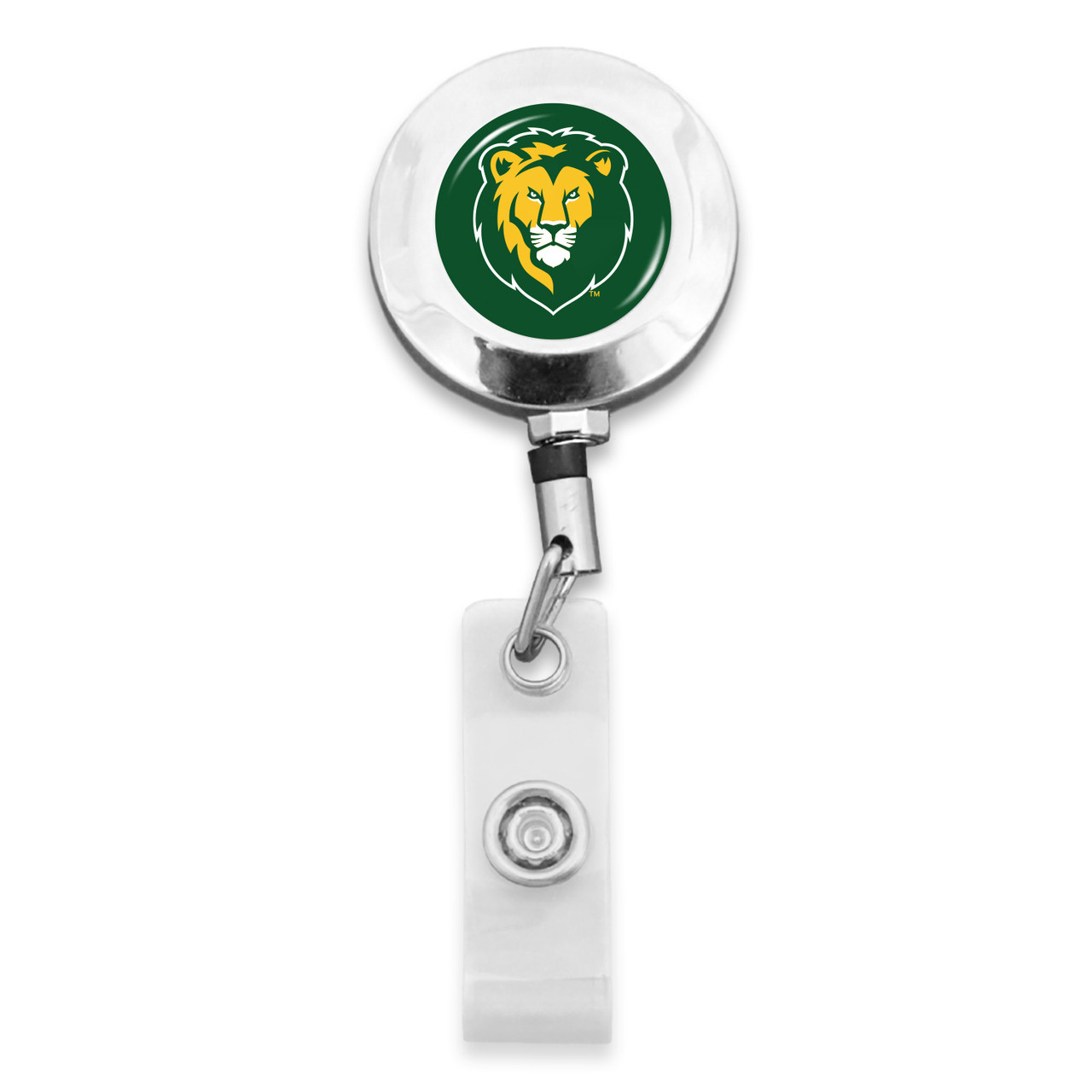Southeastern Louisiana Lions Badge Reel Belt Clip- Round